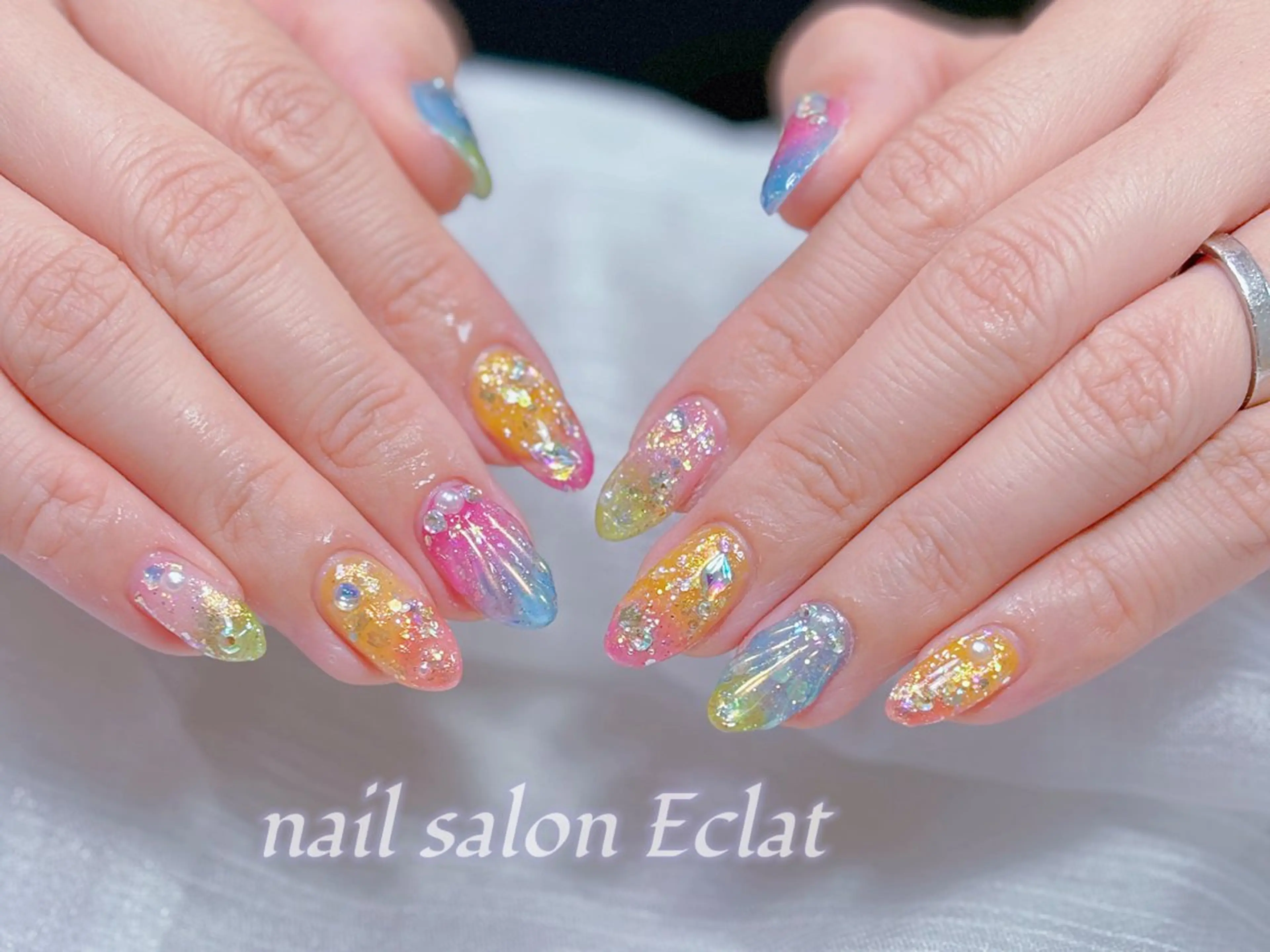 ネイル ハンドネイル ハンドケア ネイルサロンエクラ 🫧Shizukaのネイルデザイン