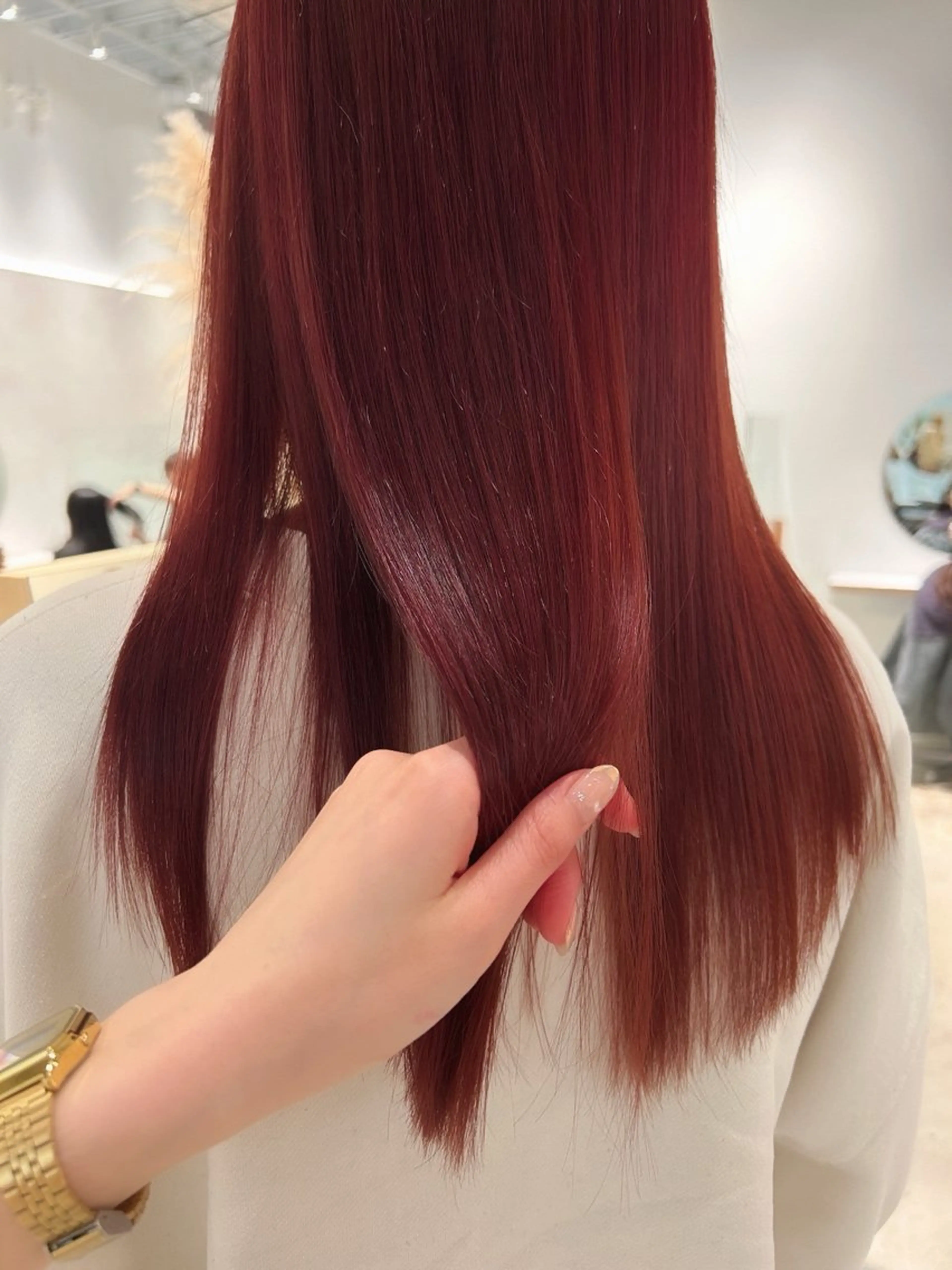 ロング カット ヘアカラー 宮澤 美幸のヘアスタイル