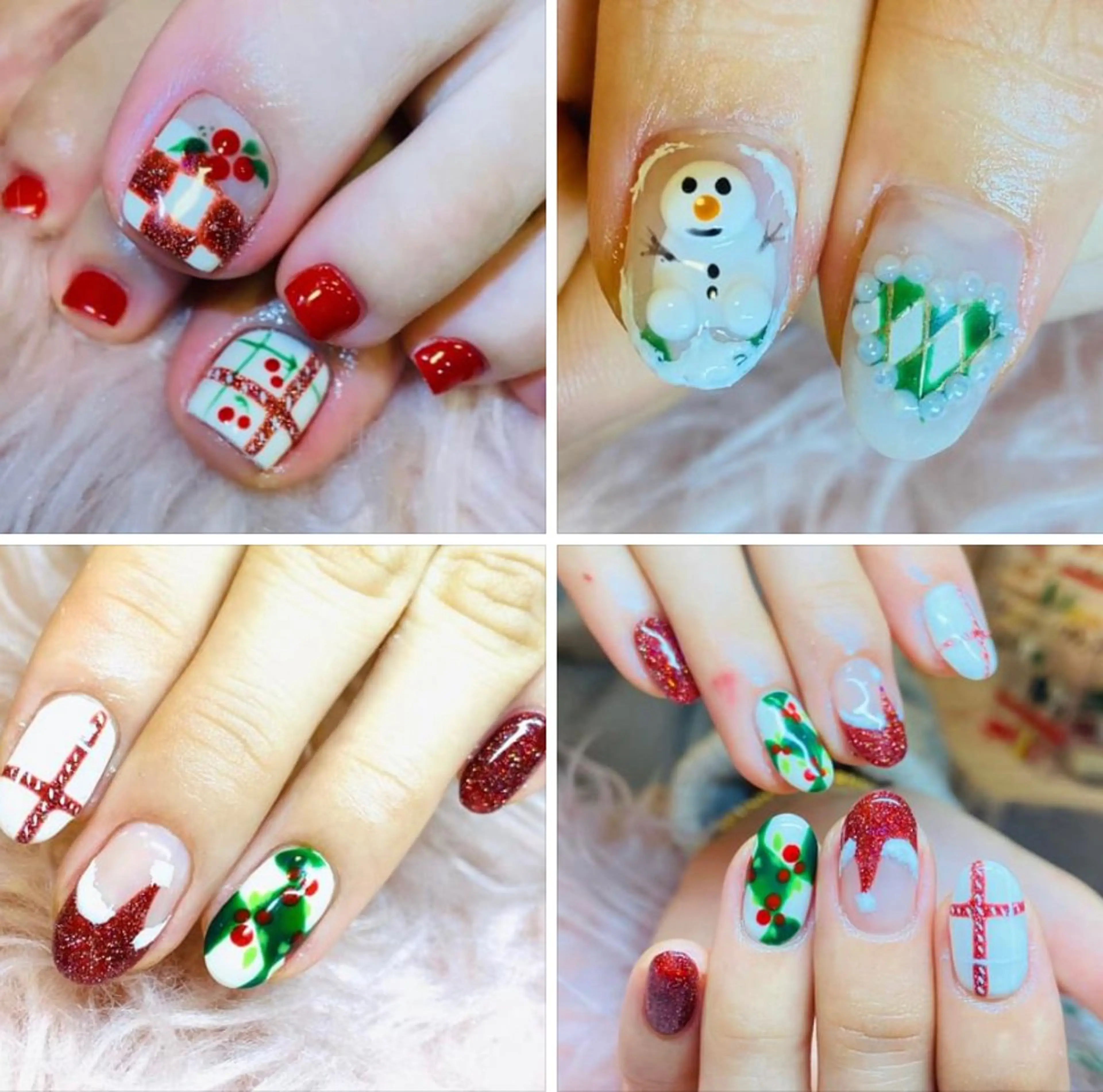 ネイル 冬ネイル クリスマス HandSnail自宅サロン所属・HandSnail 座間自宅ネイルサロンのネイルデザイン