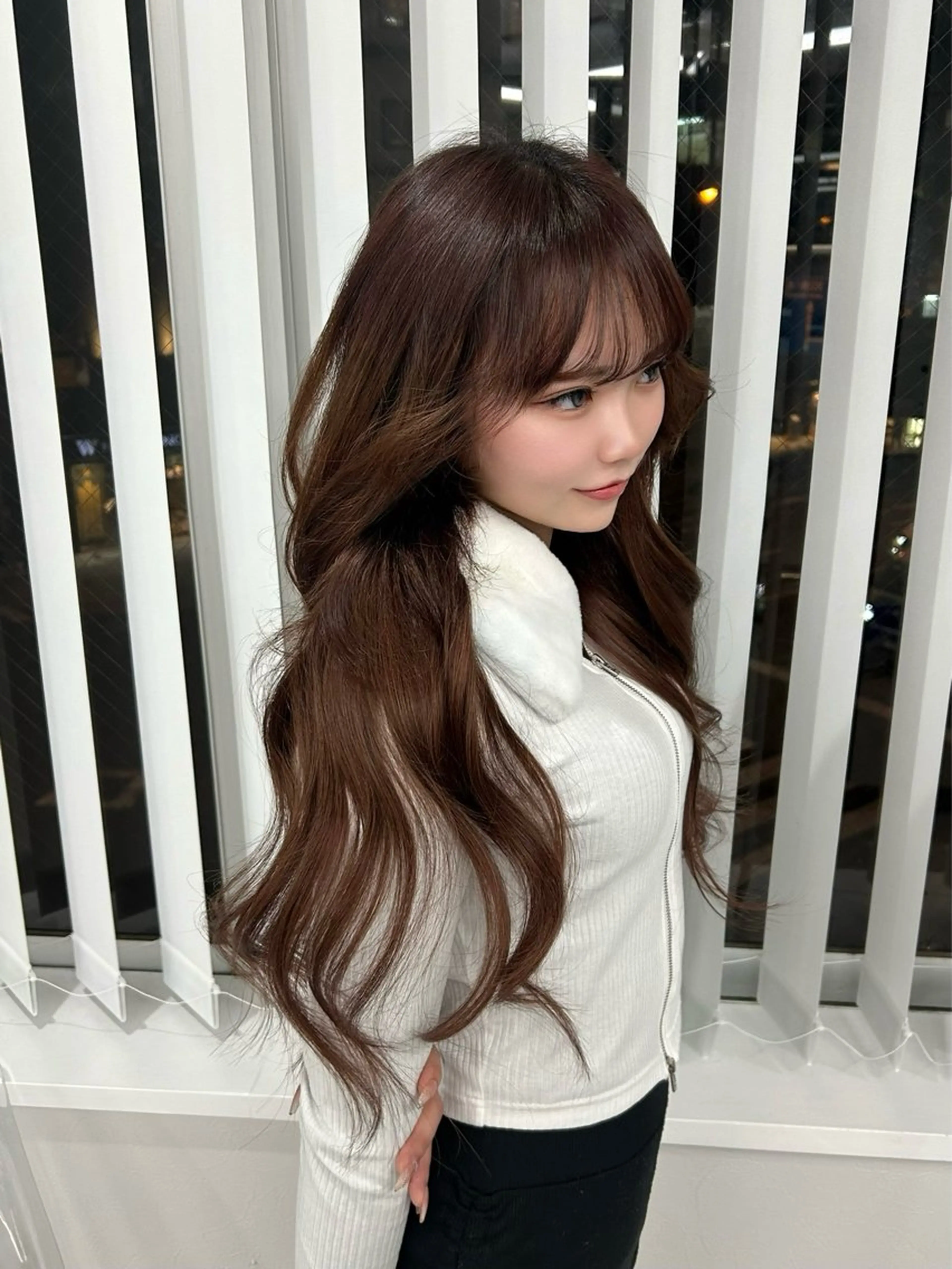 ロング エクステ LANDS所属・nanaka 🤍韓国ワンホンヘアのヘアスタイル