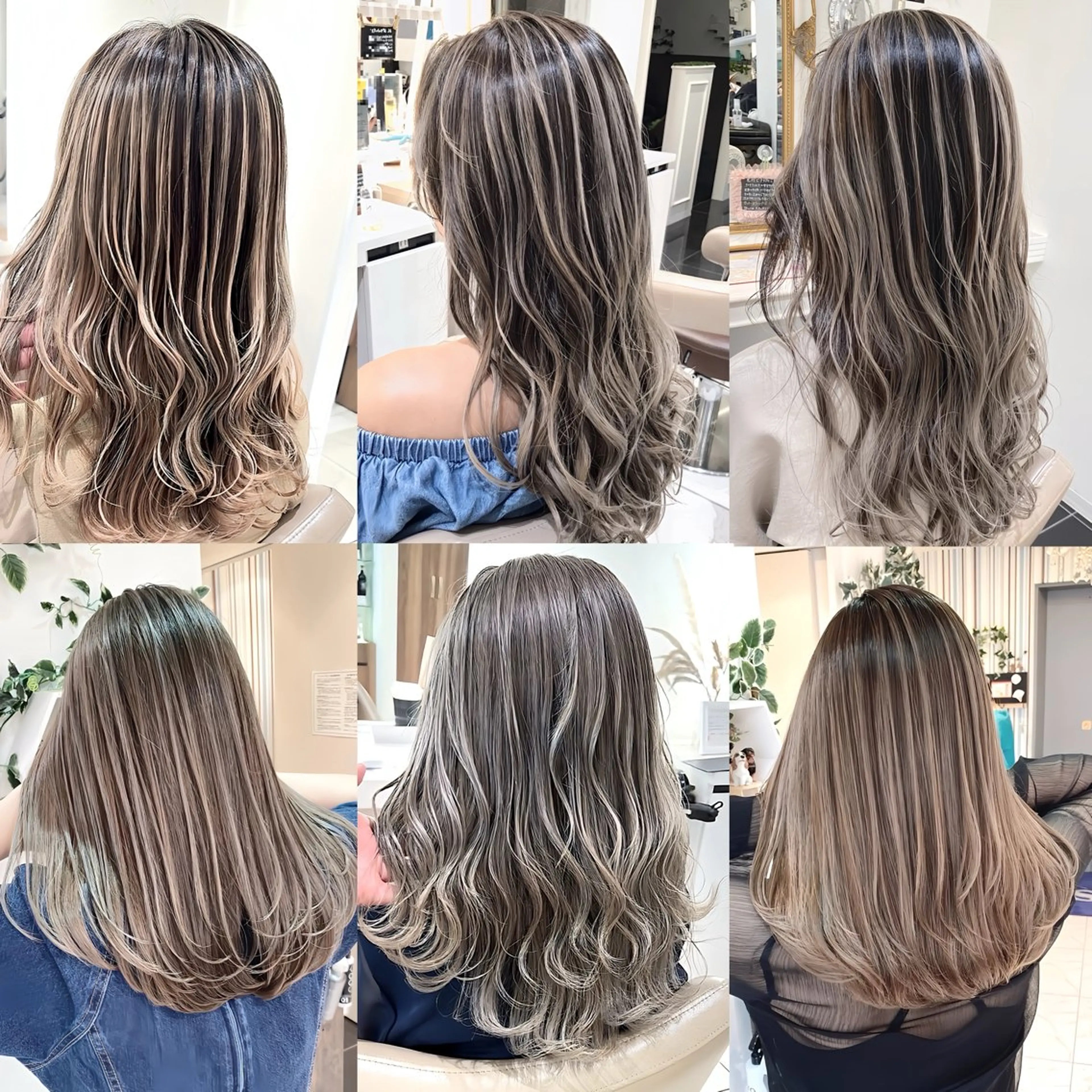 セミロング カラー バレイヤージュ 髪質改善 レイヤーカット カット ヘアカラー トリートメント 山崎俊輔/髪質改善 /バレイヤージュのヘアスタイル