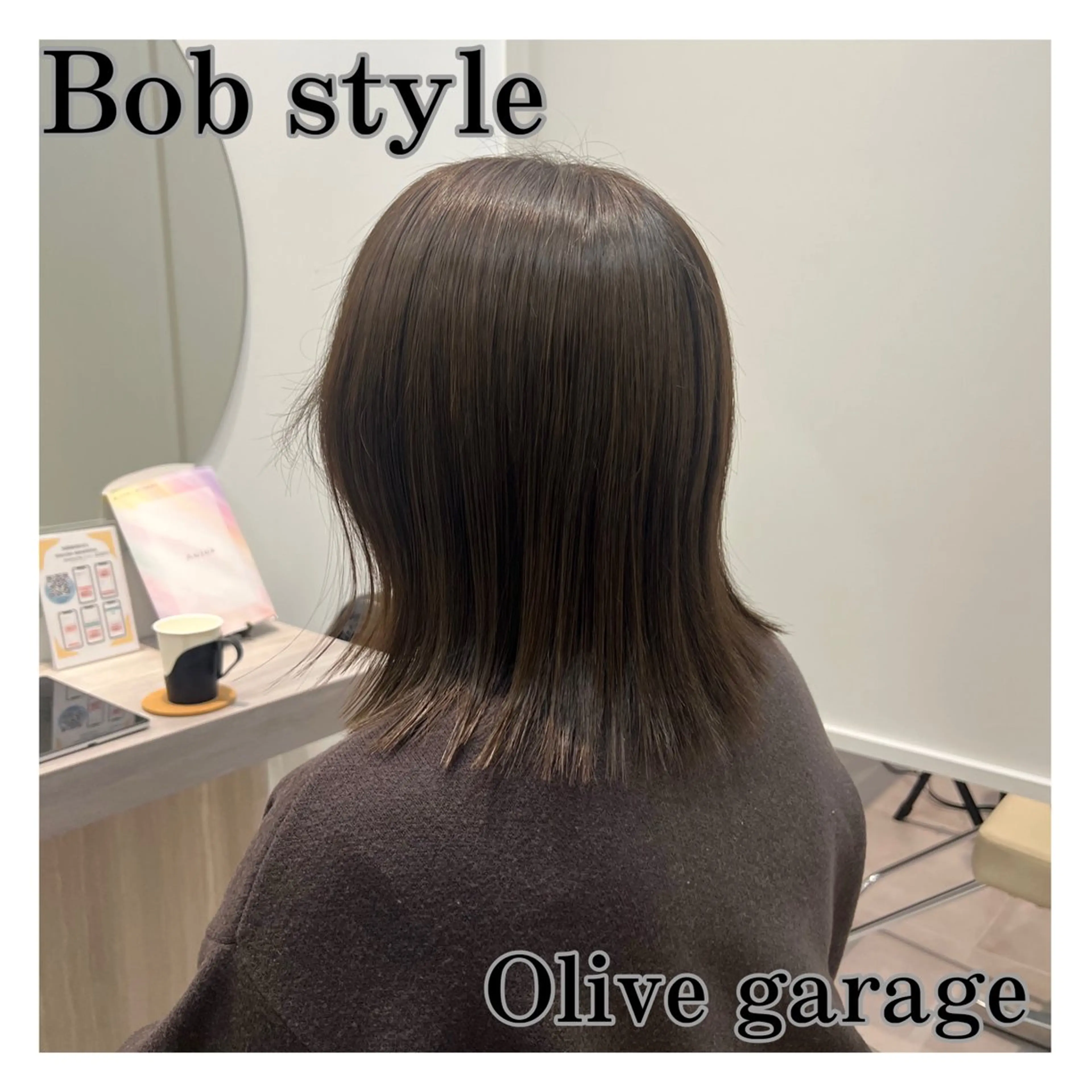 ミディアム ボブ 🌱ボブ／艶髪／ 縮毛矯正🌱茉奈のヘアスタイル
