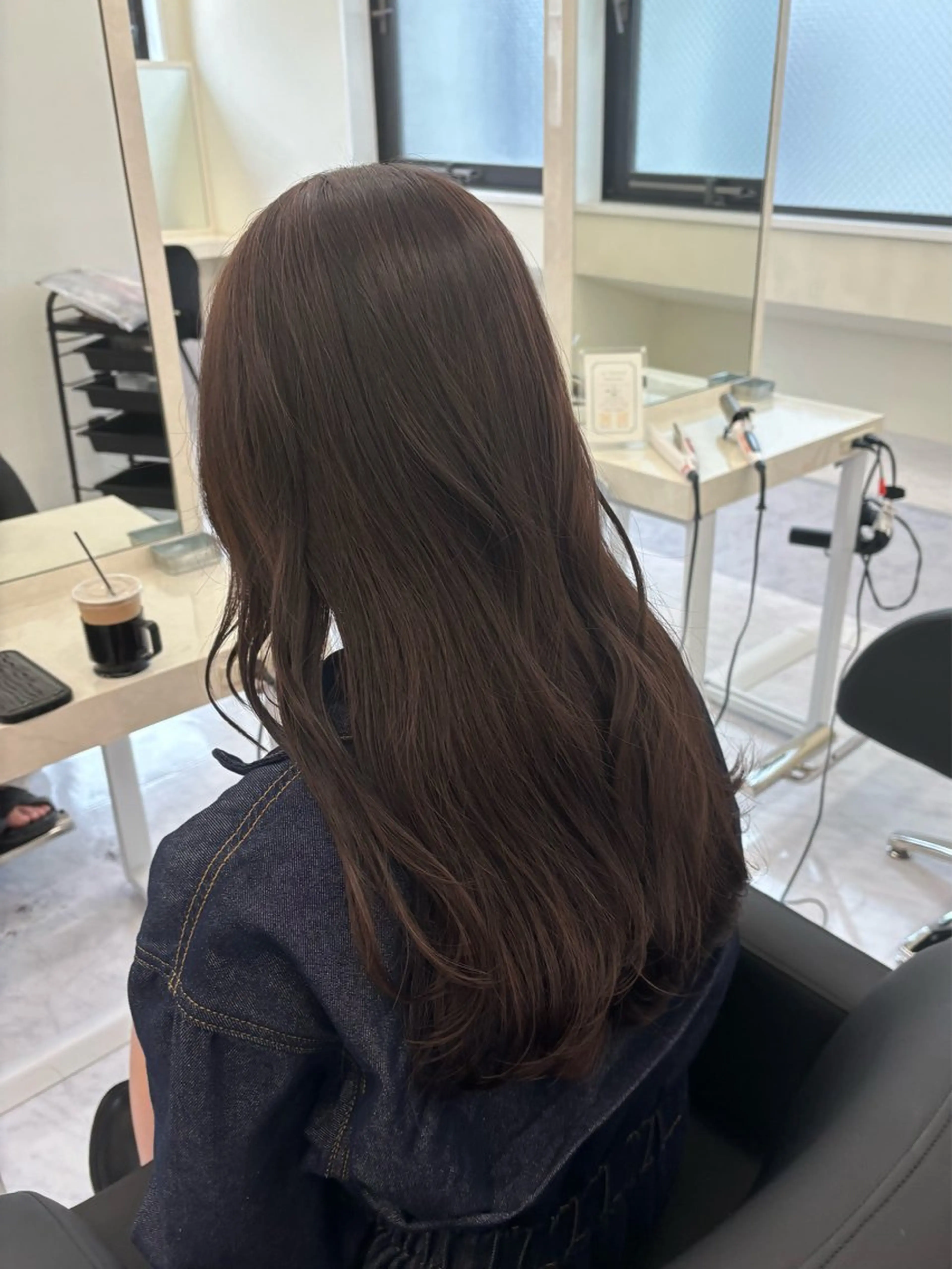 ロング カラー ブリーチ ブラウンカラー ブリーチなしカラー ヘアカラー 🎀レイヤー×透明感 カラー🎀Ayanoのヘアスタイル