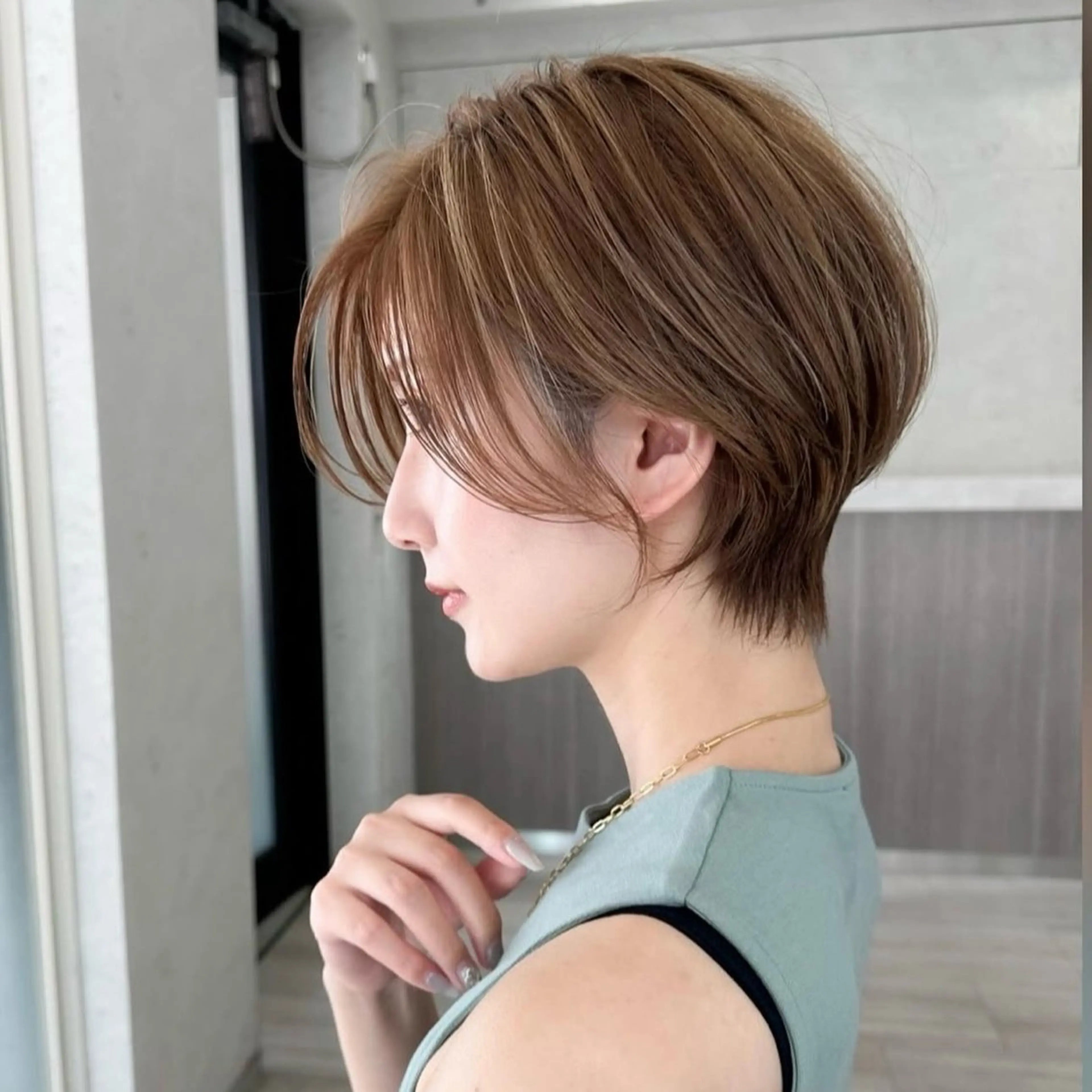ショート 透明感カラー ふうか　渋谷のヘアスタイル