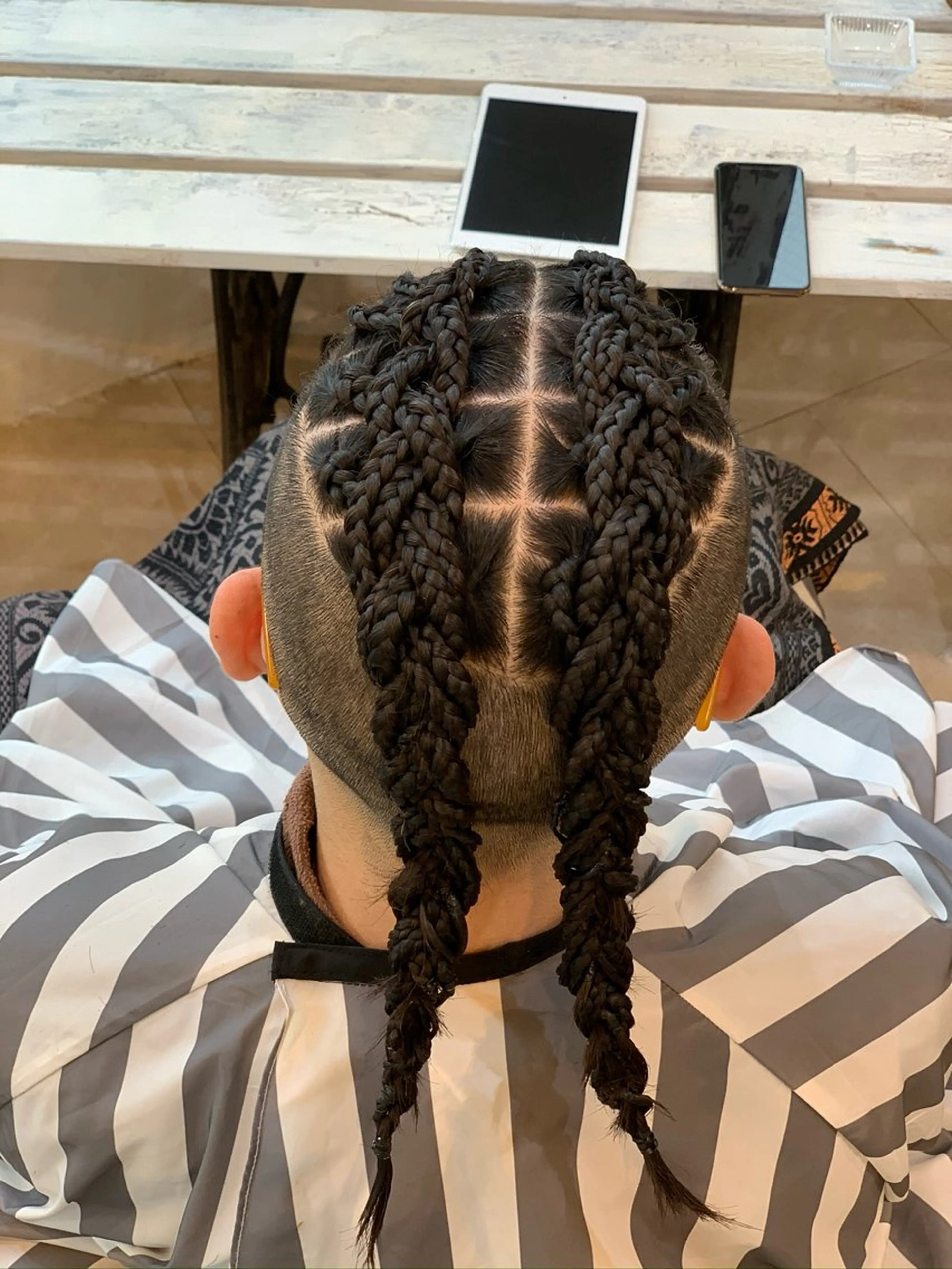 ロング ヘアアレンジ メンズ エクステ ヘアセット BRAIDS💎愛子 大人ハイライト💎のヘアスタイル