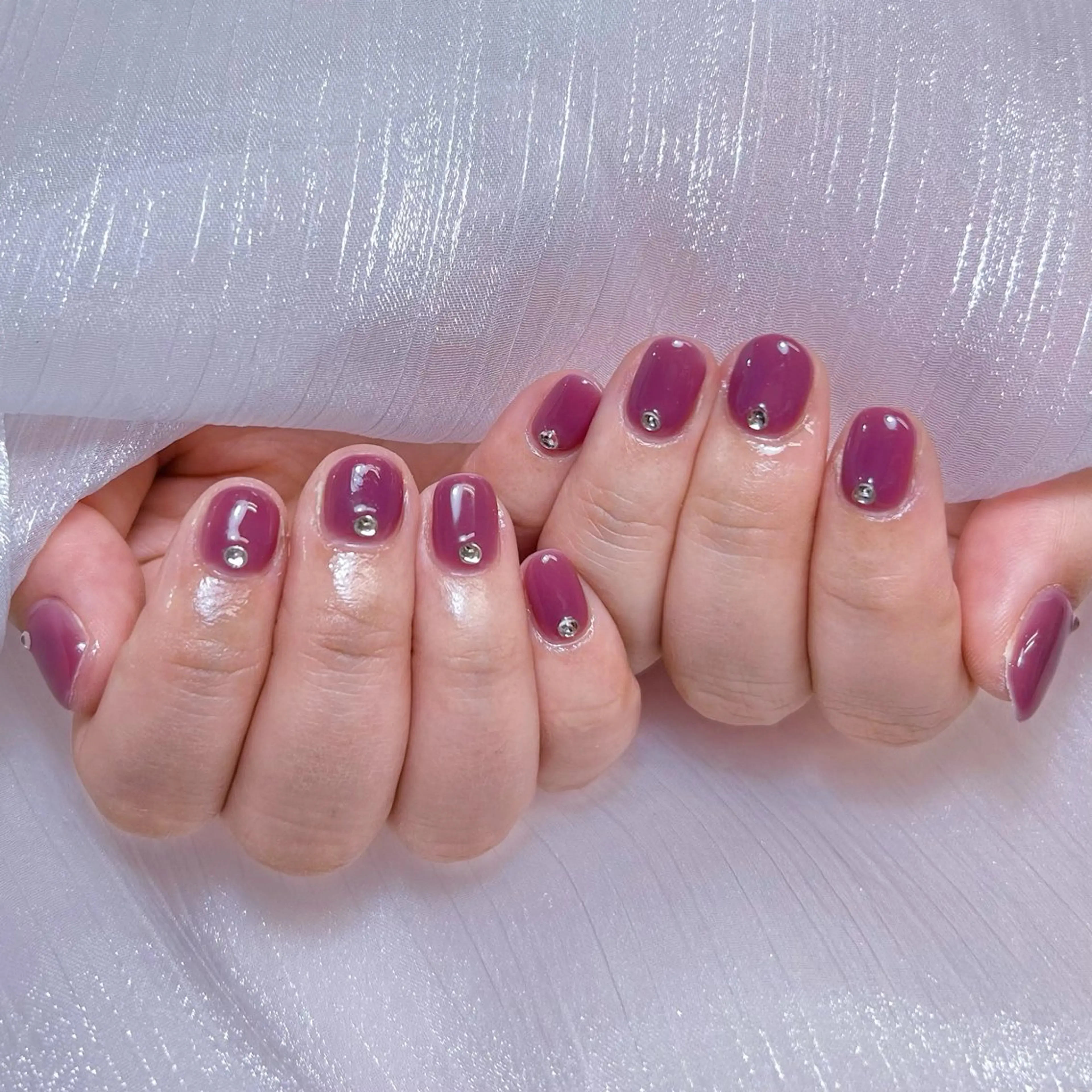 ネイル アートネイル オーロラネイル ガーリー キラキラネイル 韓国ネイル ハンドネイル DIAMOND Nail☁️のネイルデザイン