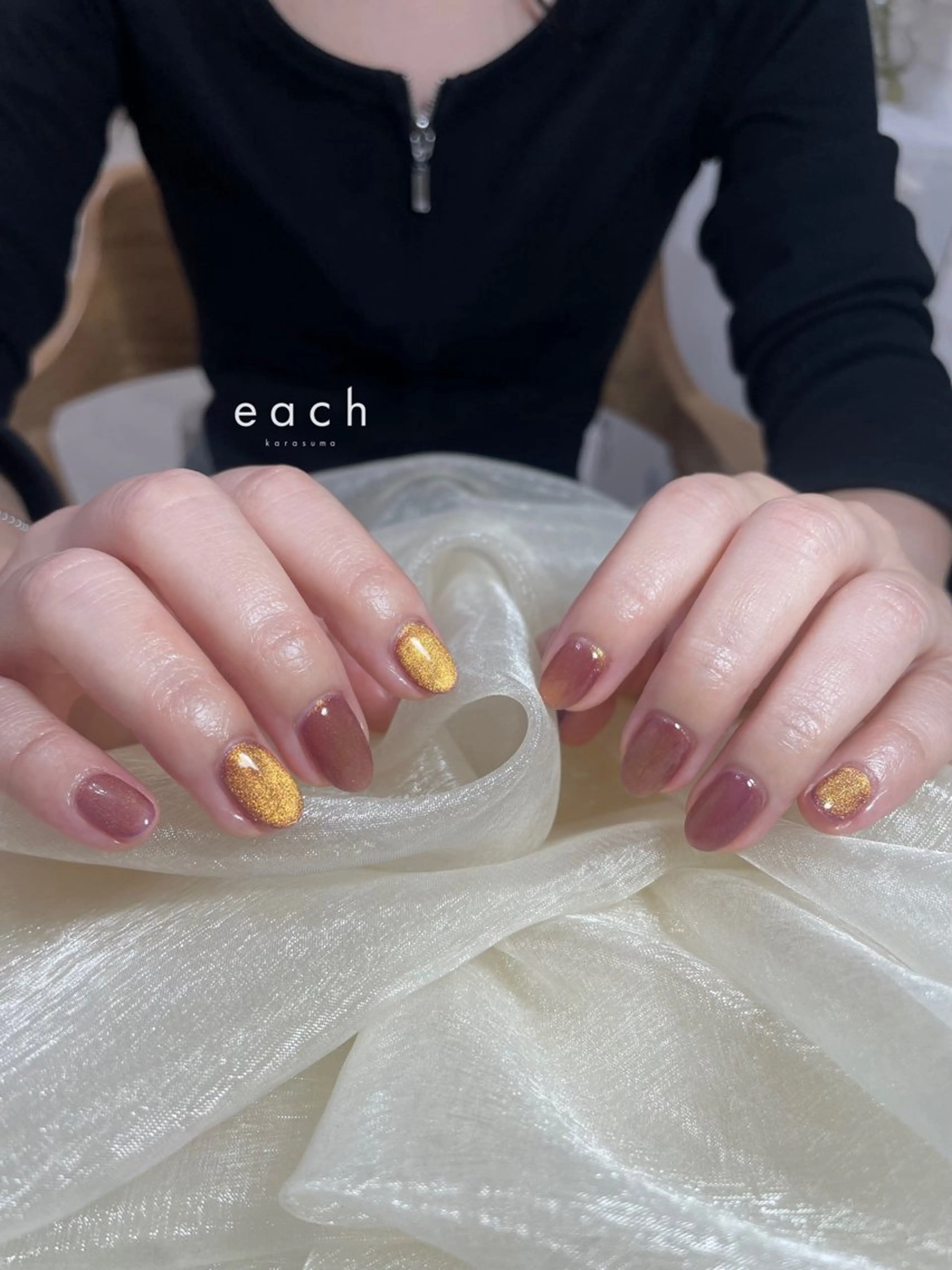 ネイル マグネットネイル each lucaのネイルデザイン