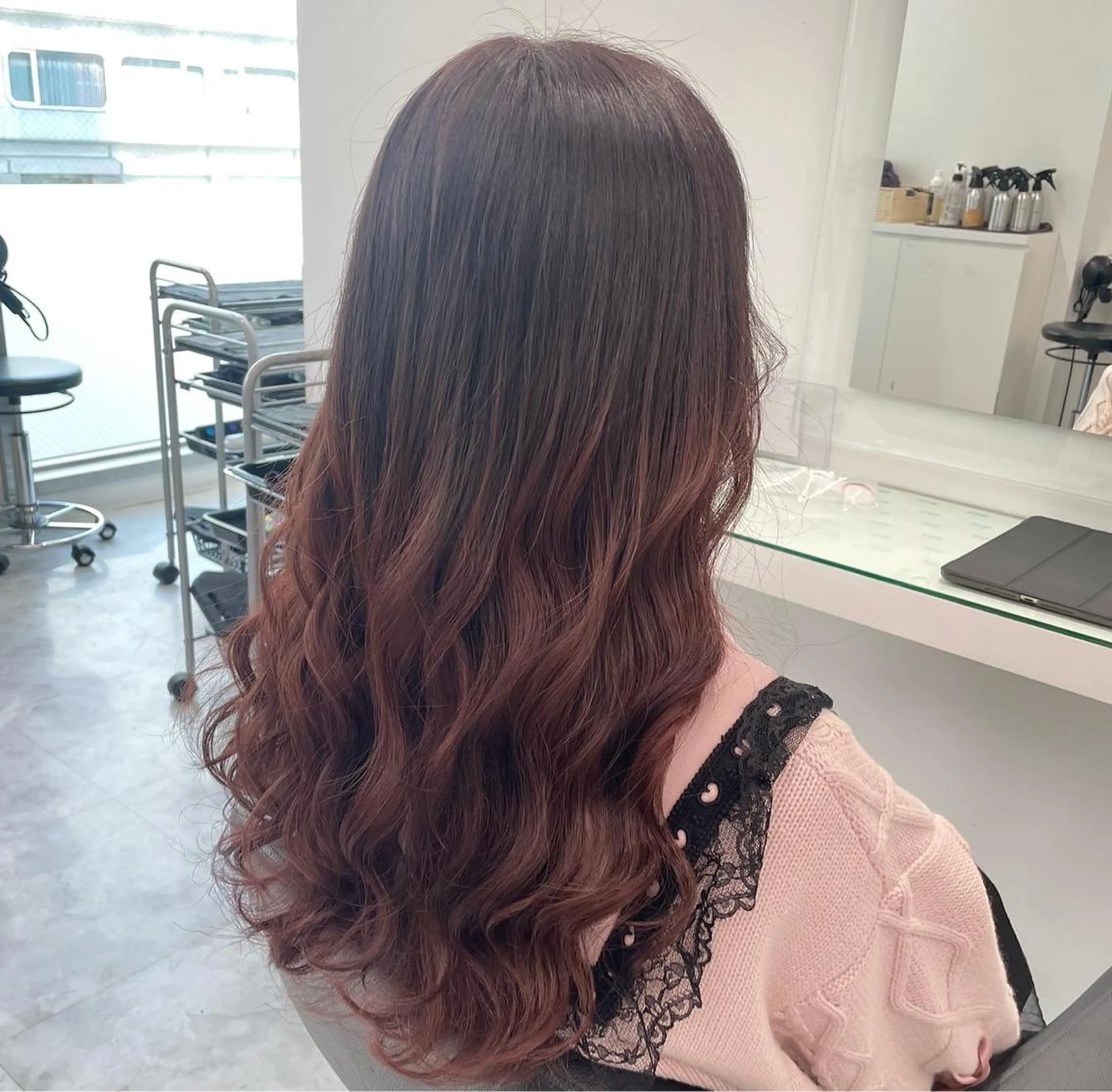 ロング カラー 暖色🩷透明感カラー ♡Maika♡のヘアスタイル