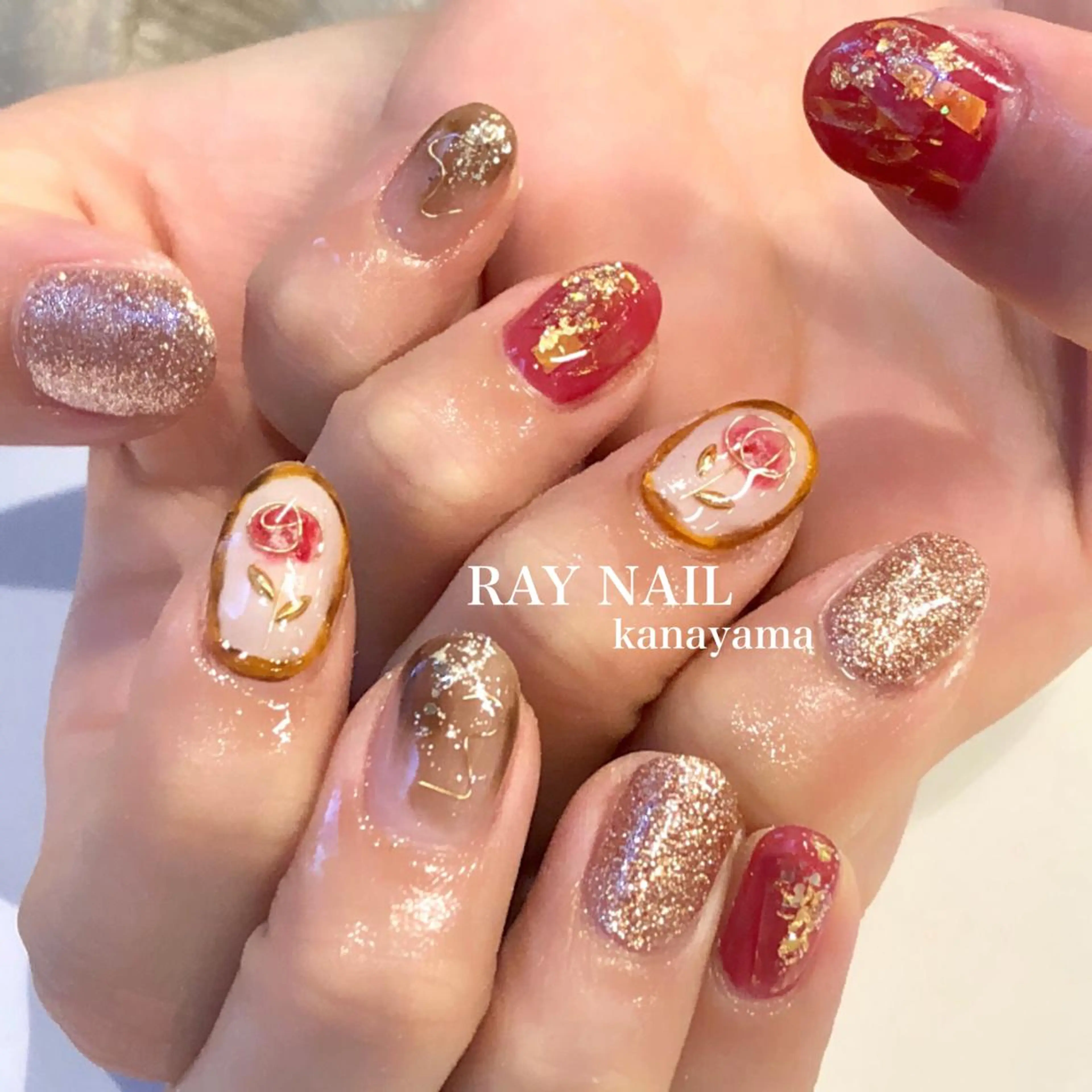 ネイル ニュアンスネイル Arowa 伊田のネイルデザイン