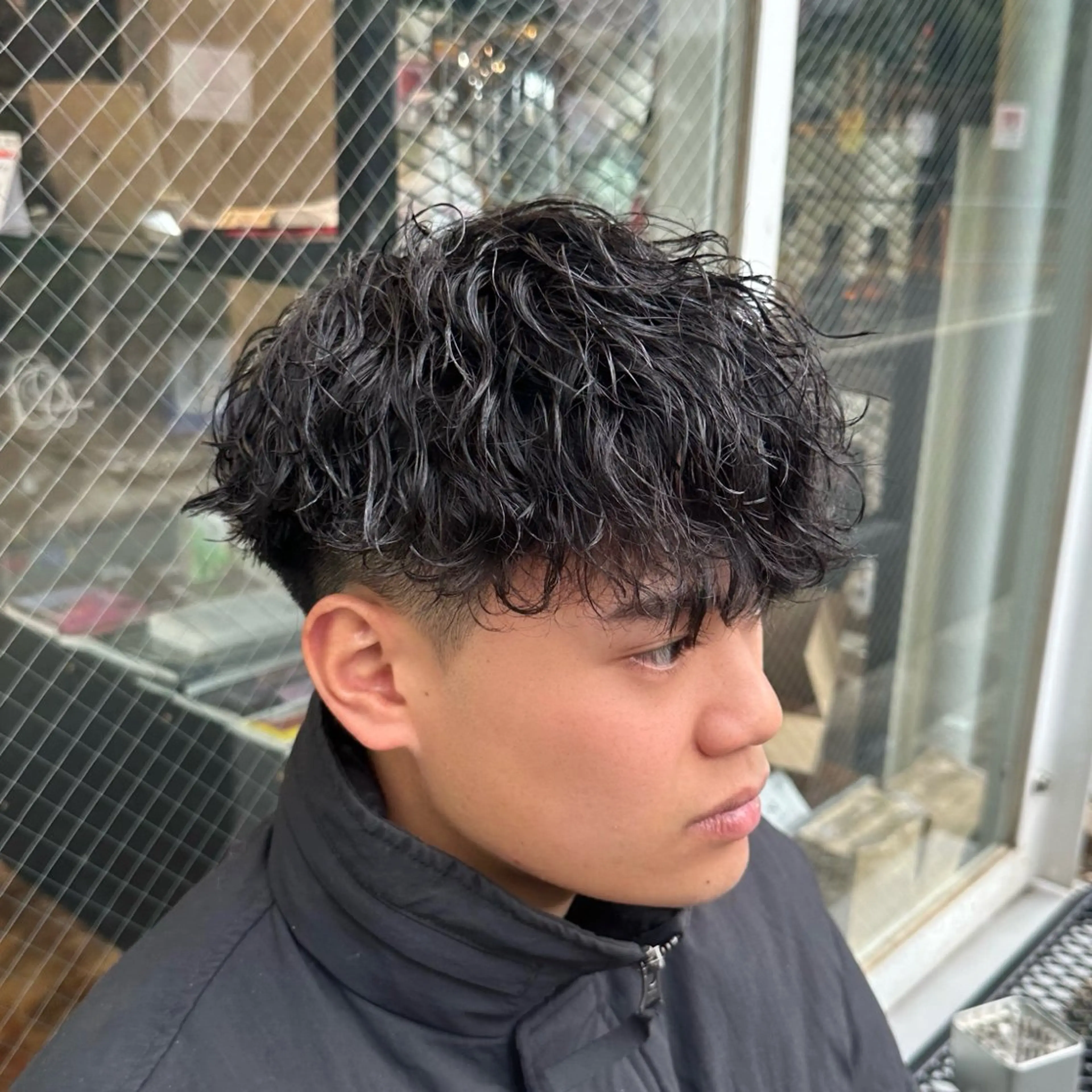 ショート パーマ メンズ カット パーマ トリートメント ツイスパ/メンズ パーマ/歩夢のヘアスタイル