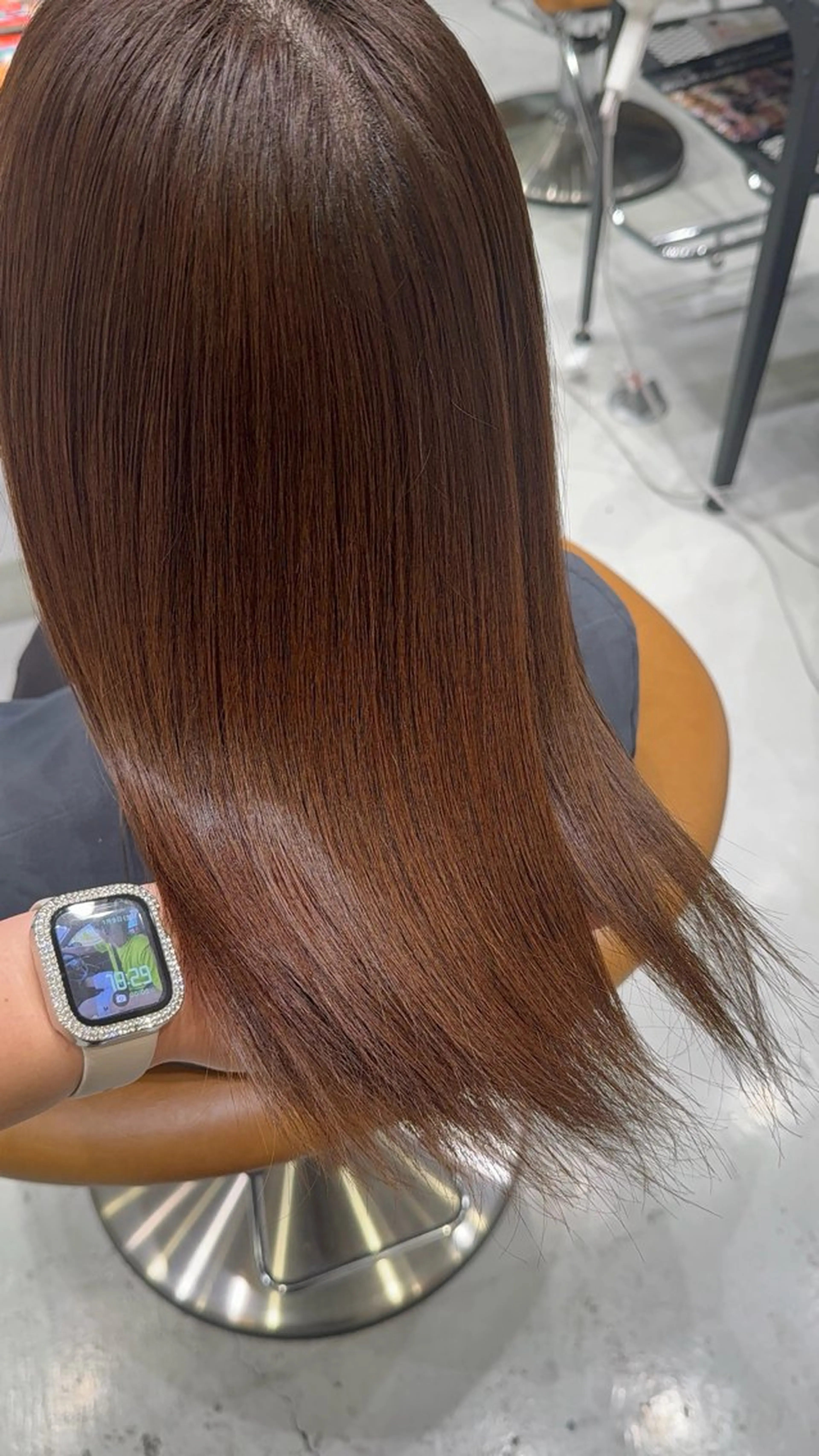 セミロング トリートメント 🎀ིྀ暖色カラー/ 髪質改善/みどりのヘアスタイル