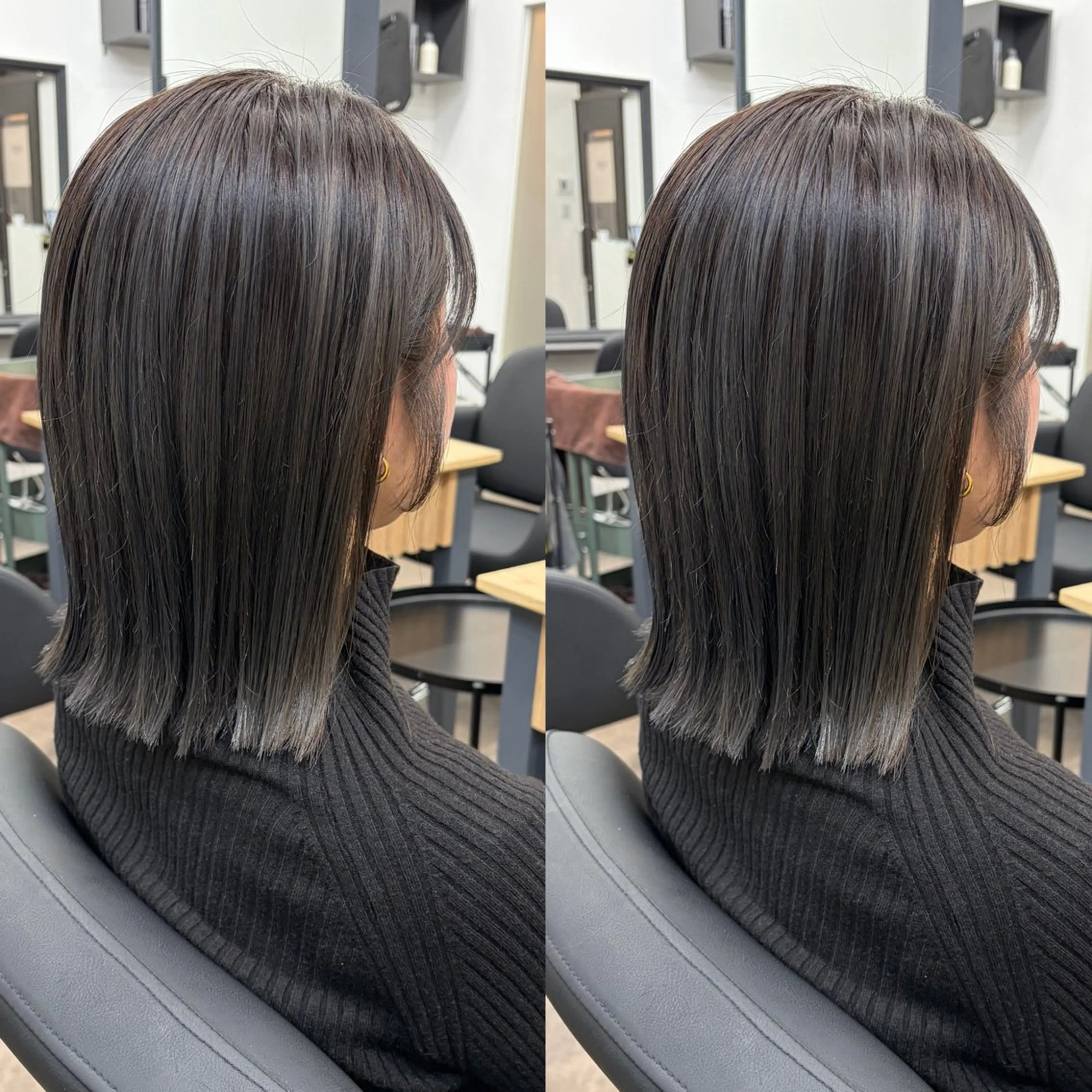 ショート カット ヘアカラー 🫧艶髪レイヤー/韓 国ボブ💎石川遥💎のヘアスタイル