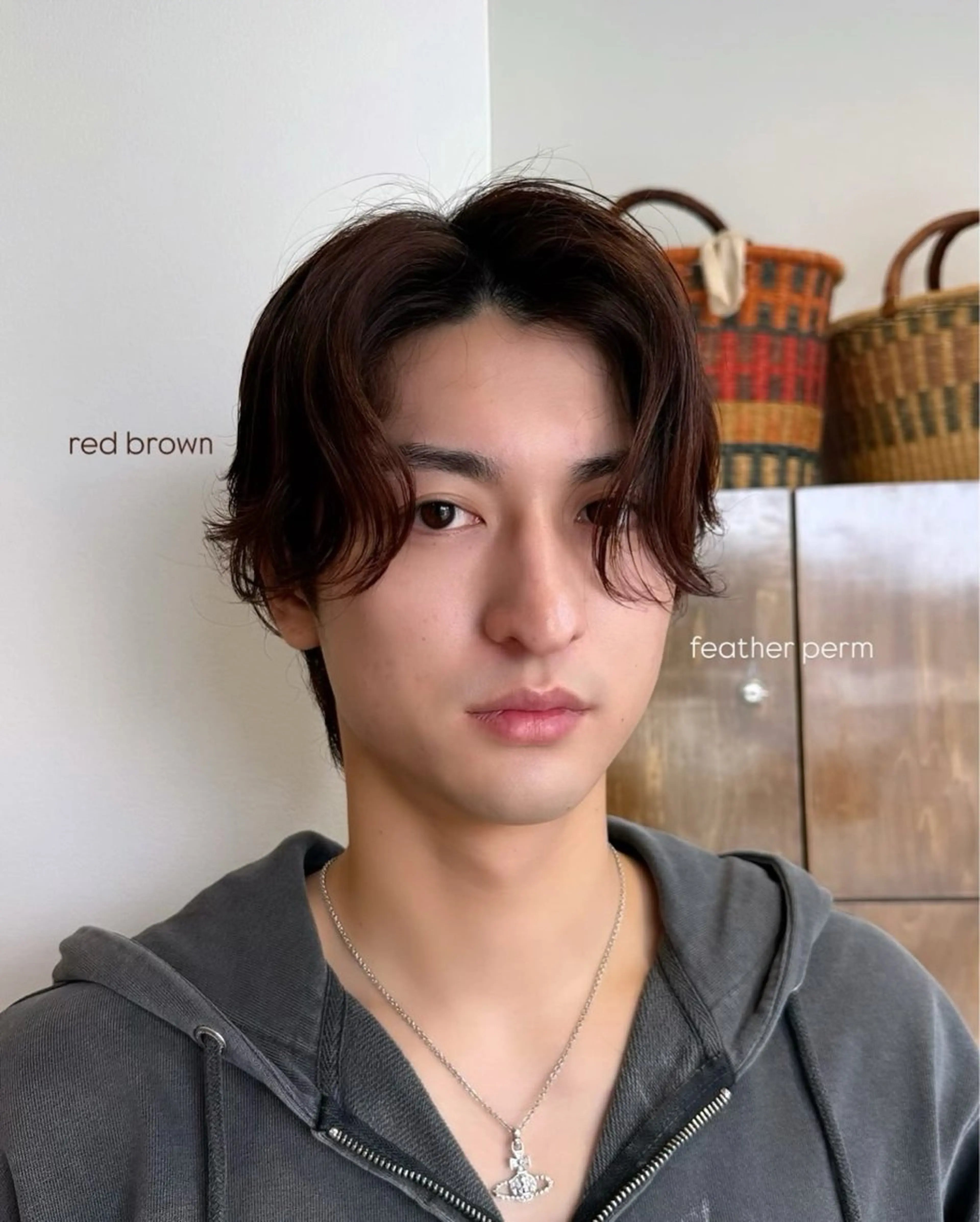 パーマ メンズ カット パーマ レイヤーカット/艶髪 /パーマaikoのヘアスタイル