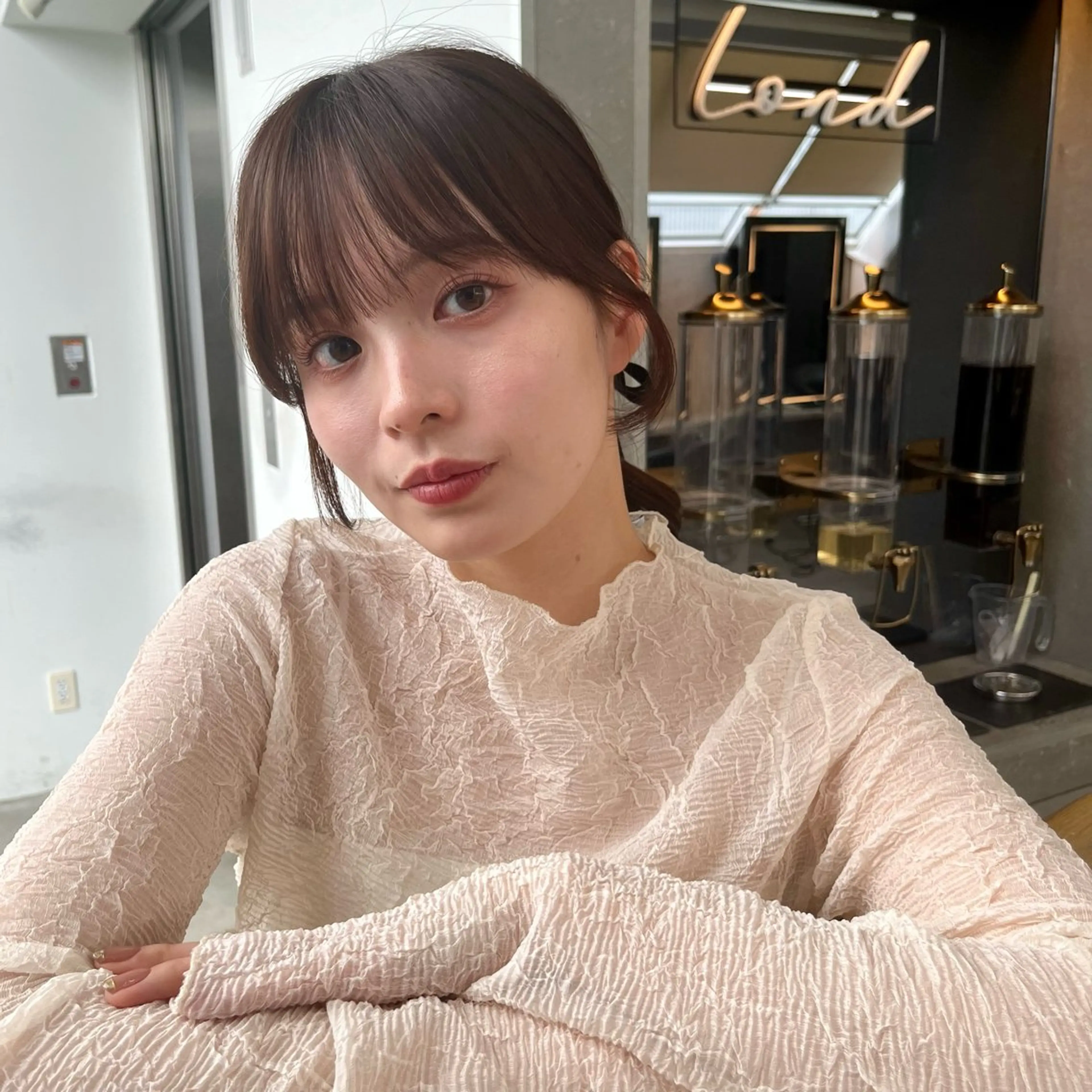 セミロング レイヤーくびれヘア アレンジmanakaのヘアスタイル