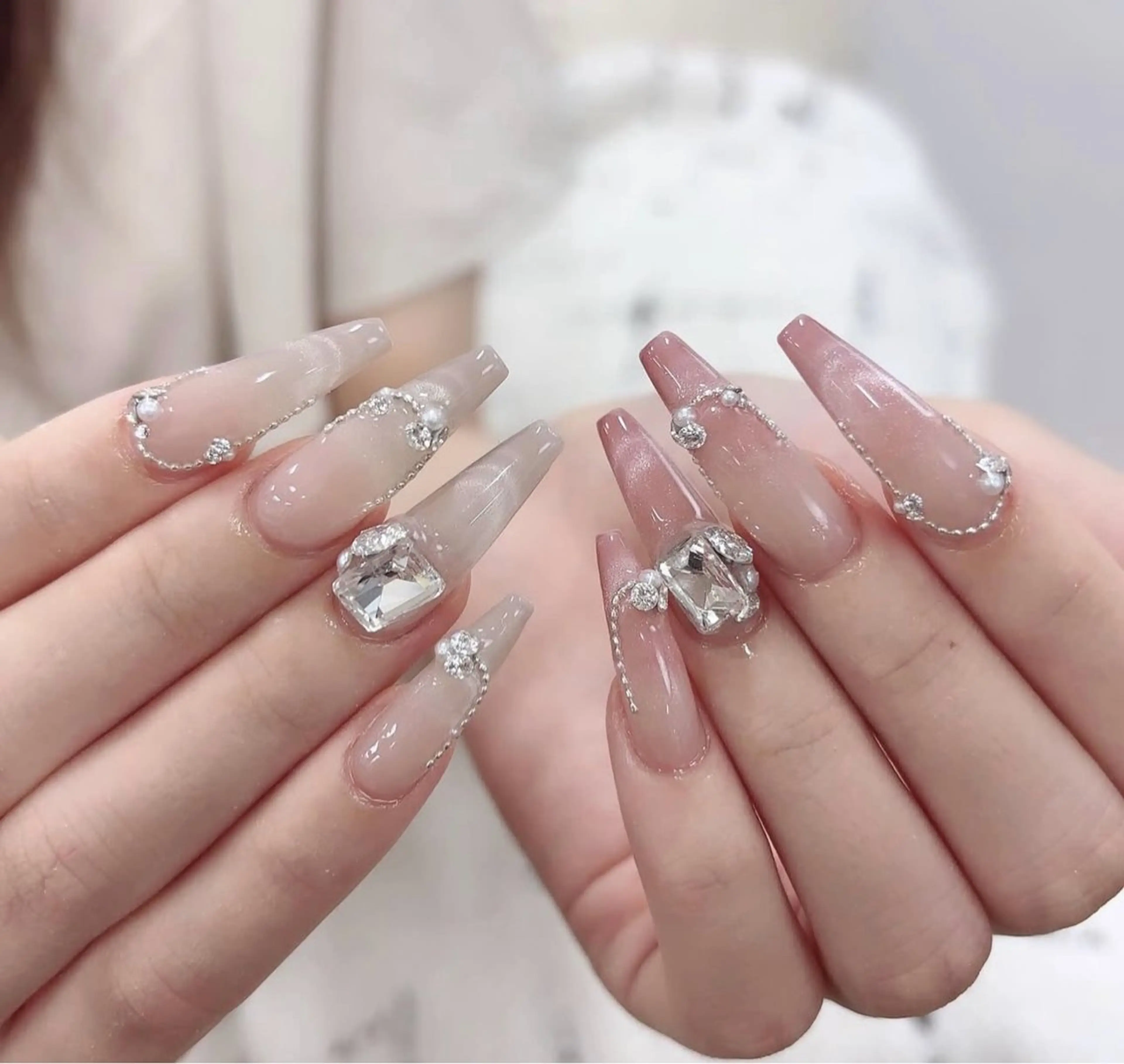 ネイル 韓国ネイル 持ち込み ニュアンスネイル ネイルチップ ハンドネイル TABI ANA.CHUOのネイルデザイン