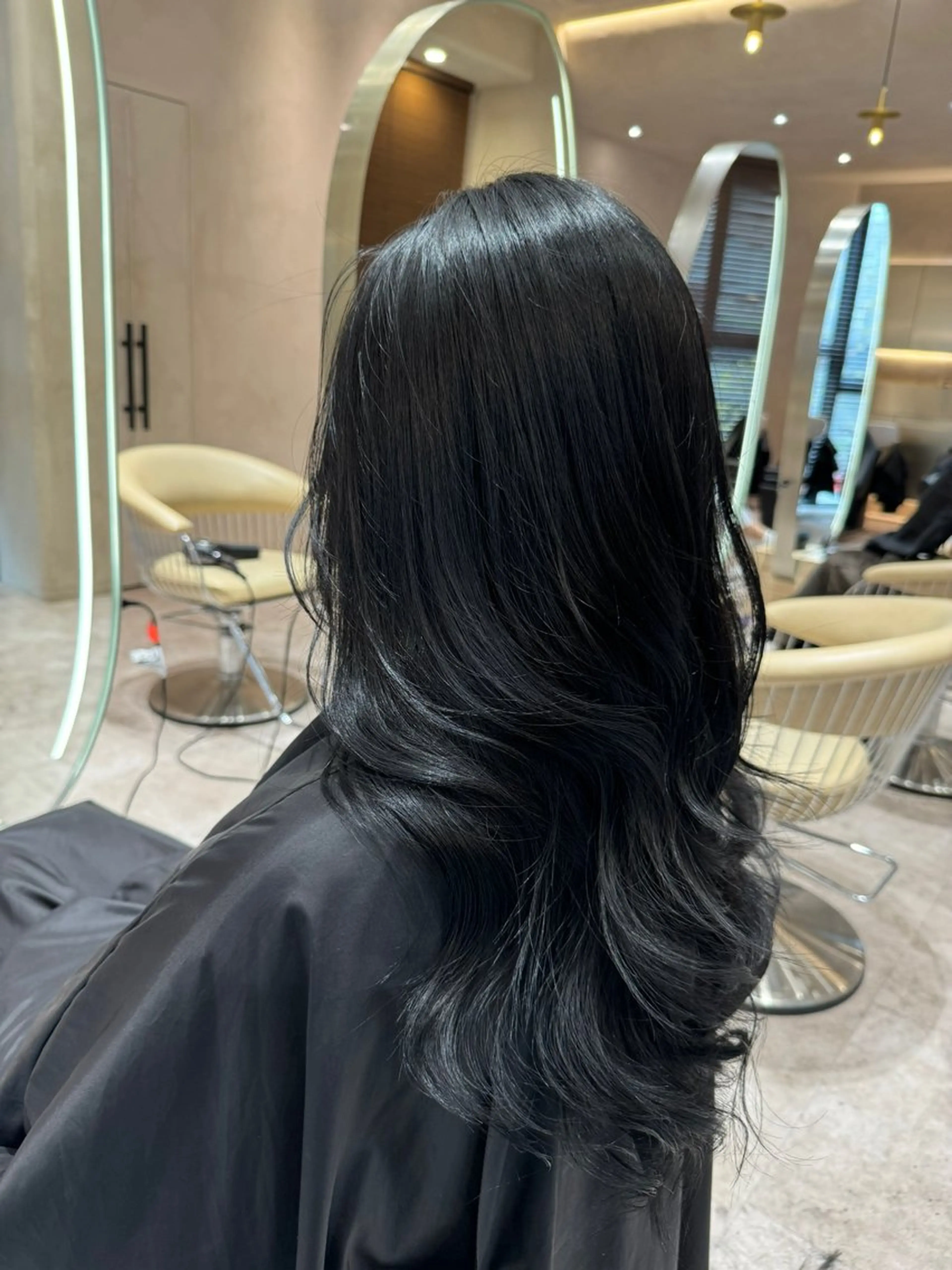 セミロング カット ヘアカラー トリートメント 韓国ヘア/ベージュ カラー/髪質改善/涼のヘアスタイル