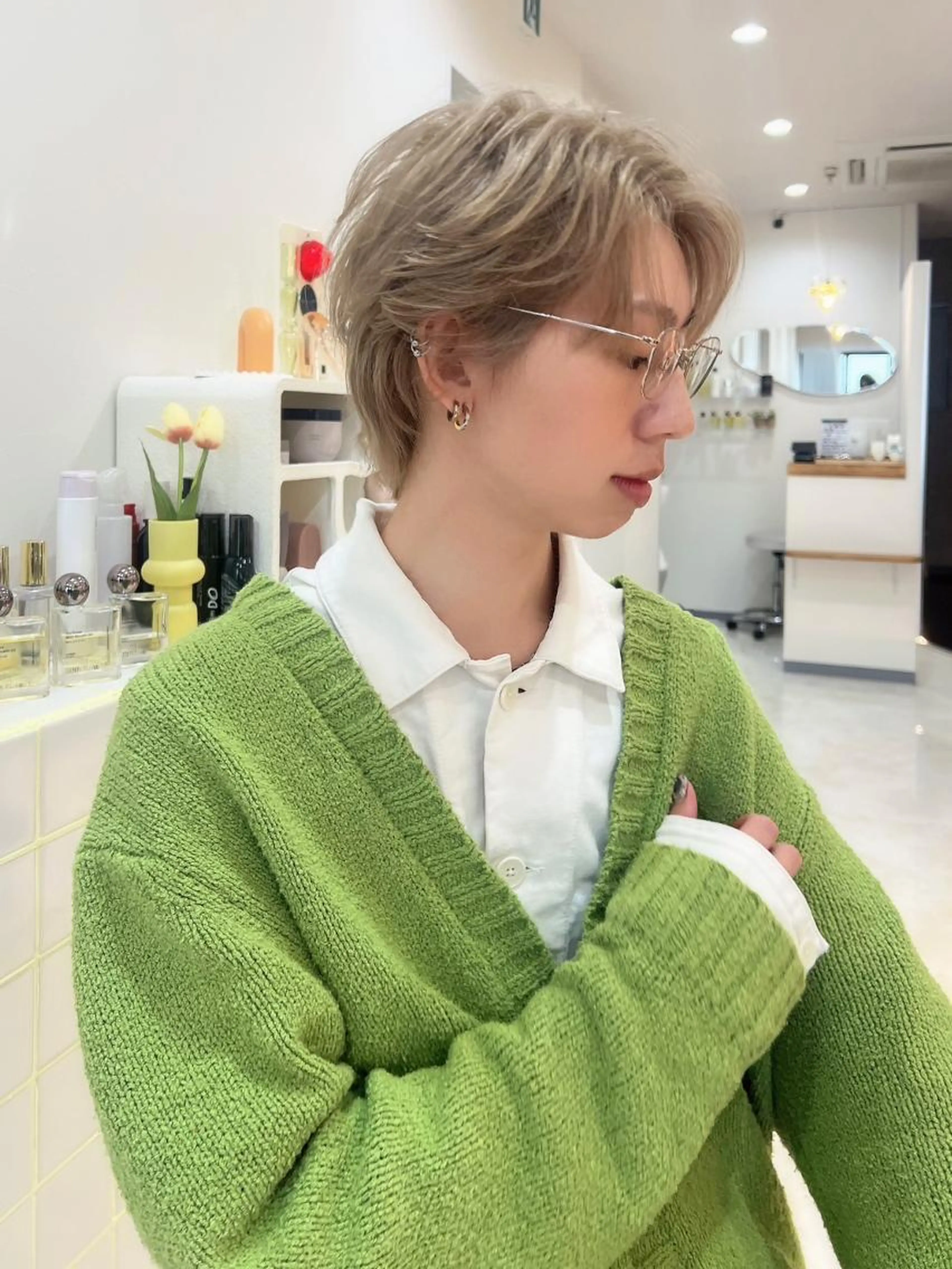 【men's/ladies 共通coupon】カット＋全頭ケアブリーチ＋カラー＋ヘアマスクトリートメント【土曜日利用不可の写真