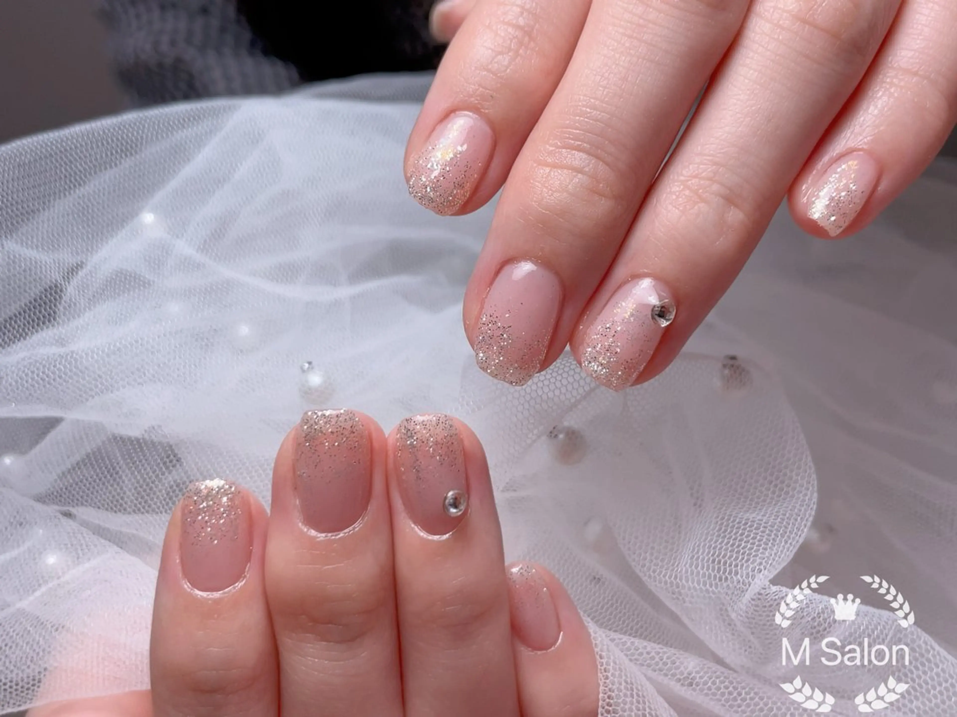 ネイル フレンチネイル マグネットネイル ニュアンスネイル オフィスネイル ワンカラーネイル ハンドネイル Mnail _KKのネイルデザイン