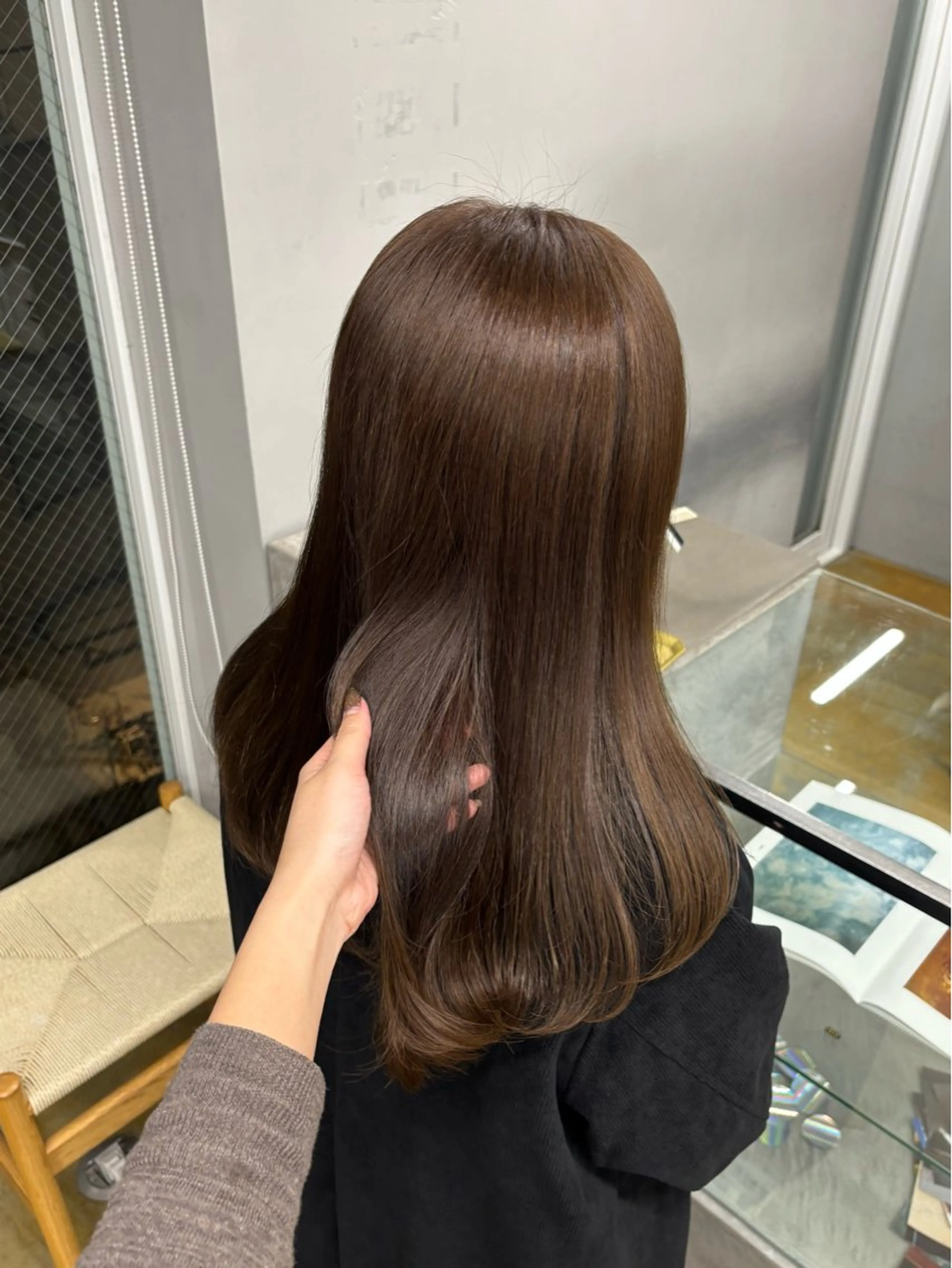 セミロング カラー ヘアカラー nude所属・𝐀𝐦𝐞𝐫𝐢 /透明感カラーのヘアスタイル