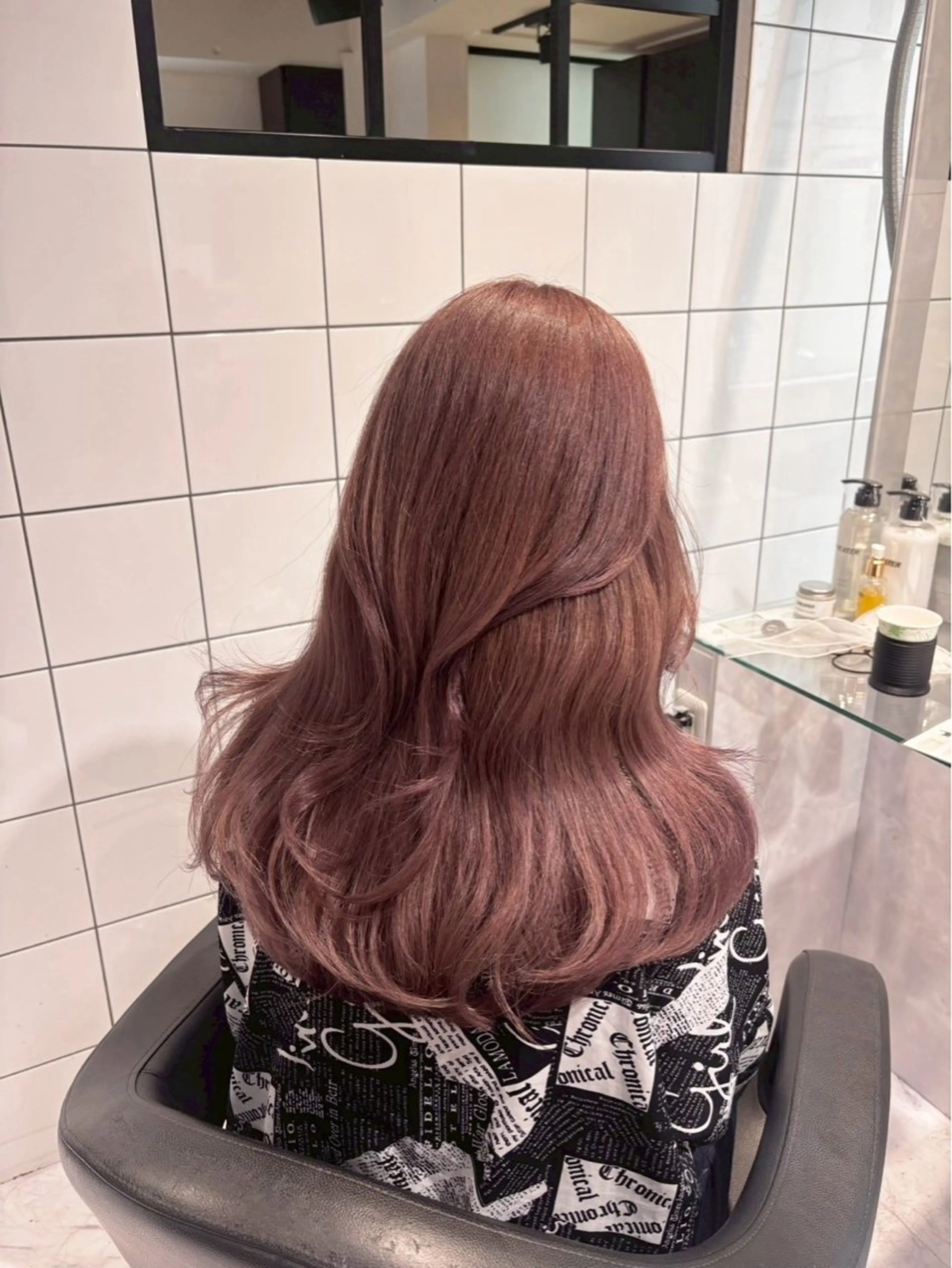 セミロング カラー 韓国風透明感カラー‎ /yurinのヘアスタイル