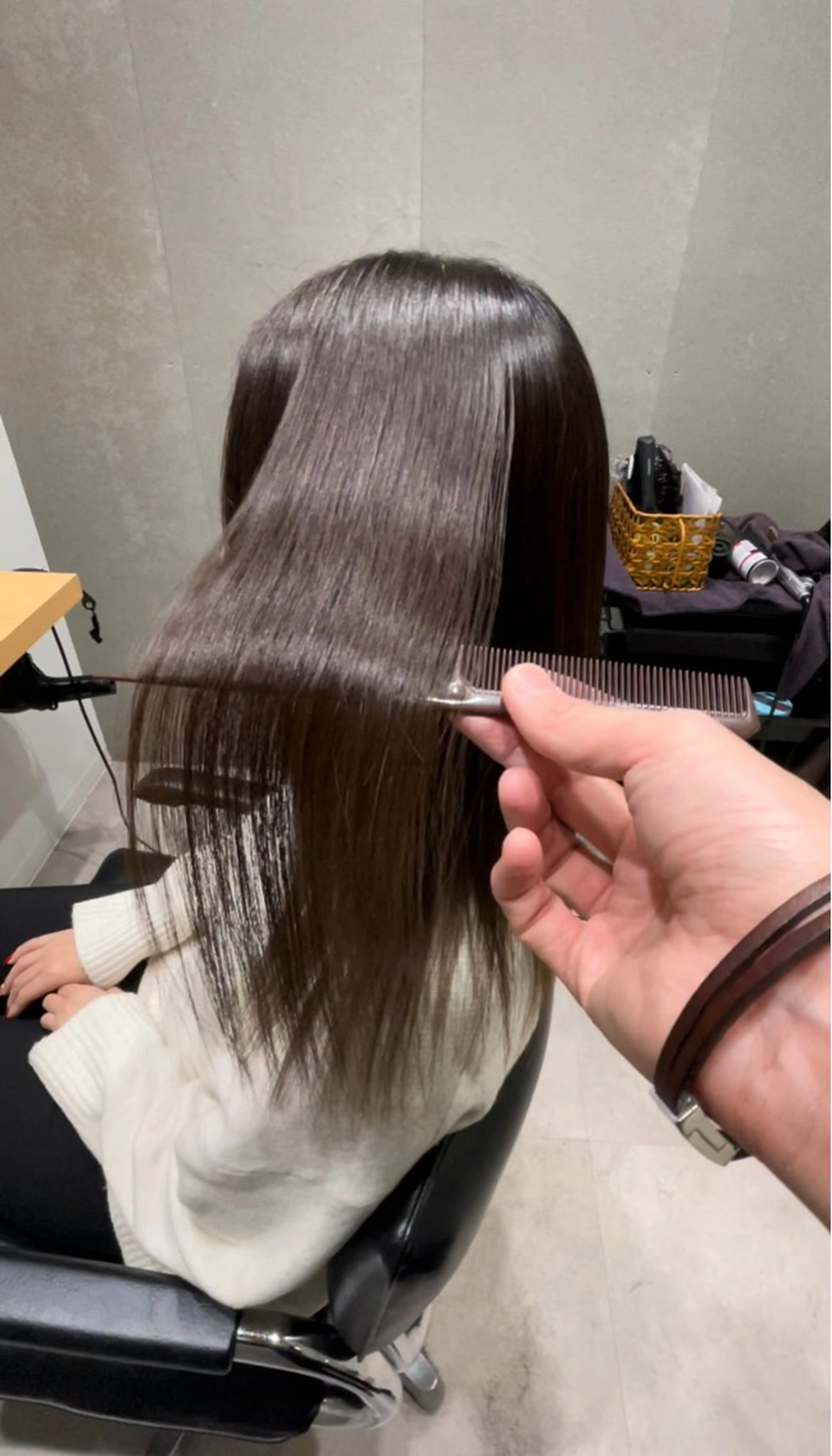 ミディアム 髪質改善 トリートメント カット トリートメント 髪質改善ヘアケア 艶髪特化/上田のヘアスタイル