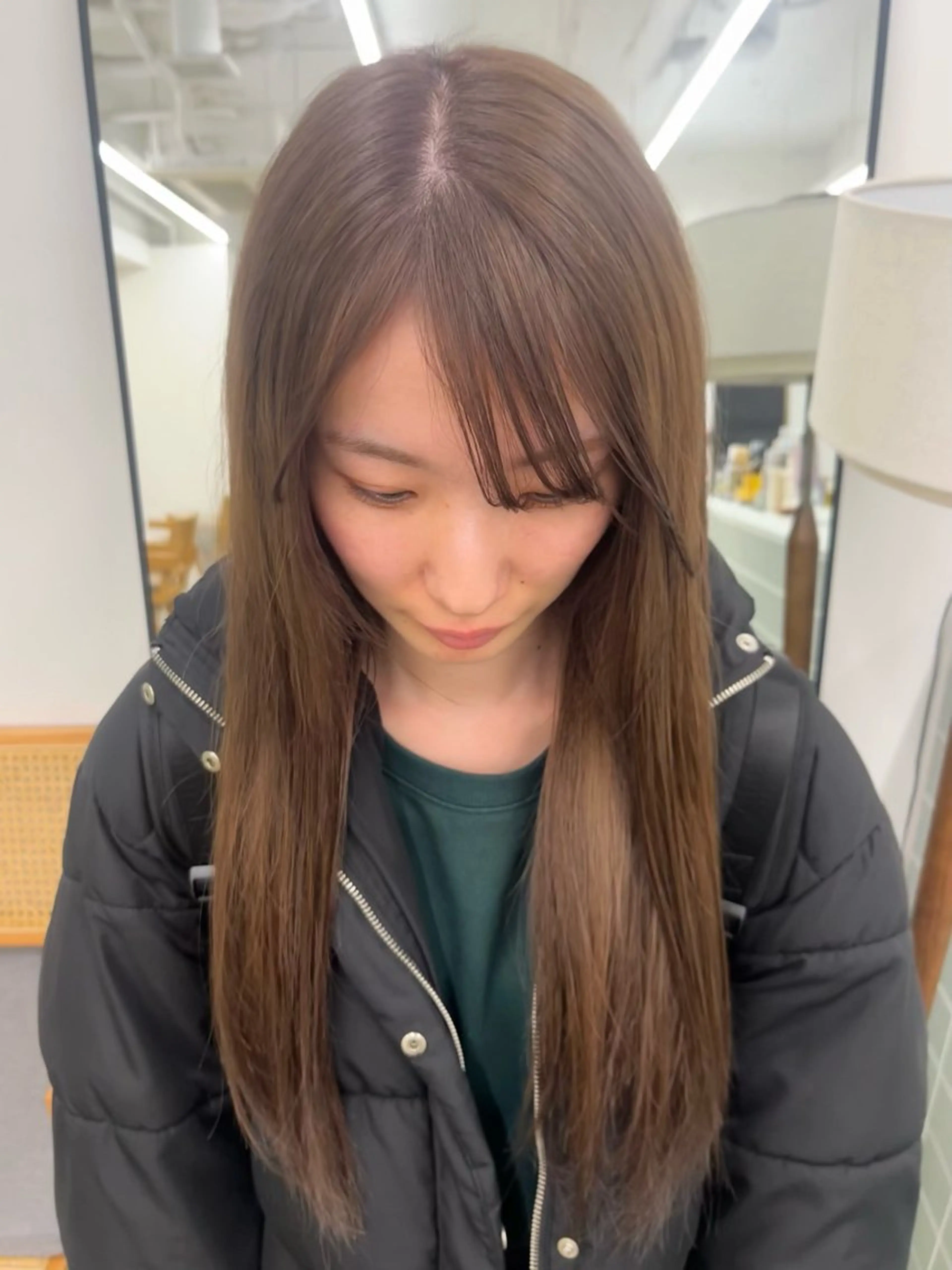 カラー ベージュカラー ブリーチ ヘアカラー 【sica】 レナのヘアスタイル