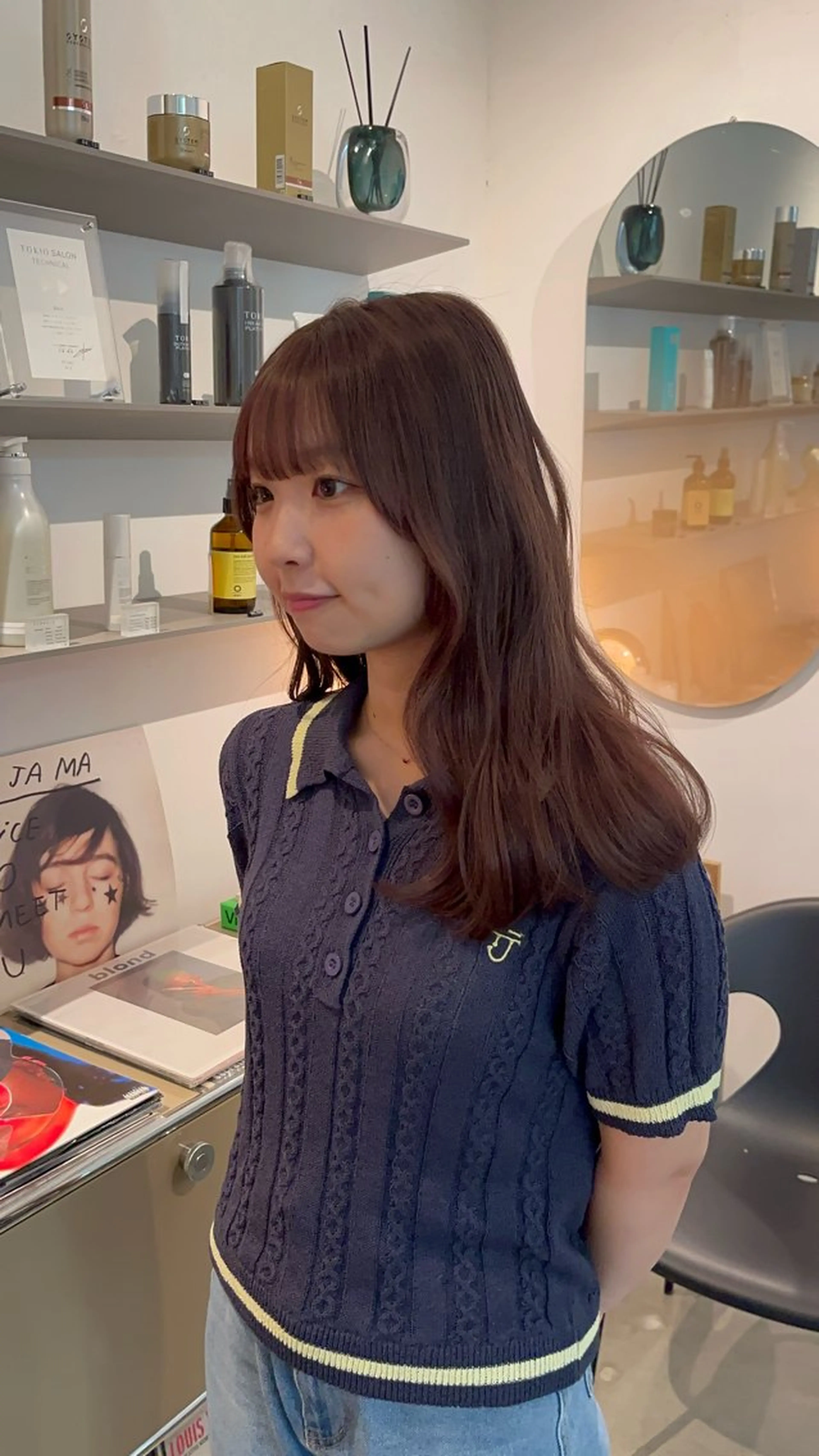 前髪カット+カラー+ミストトリートメントの写真