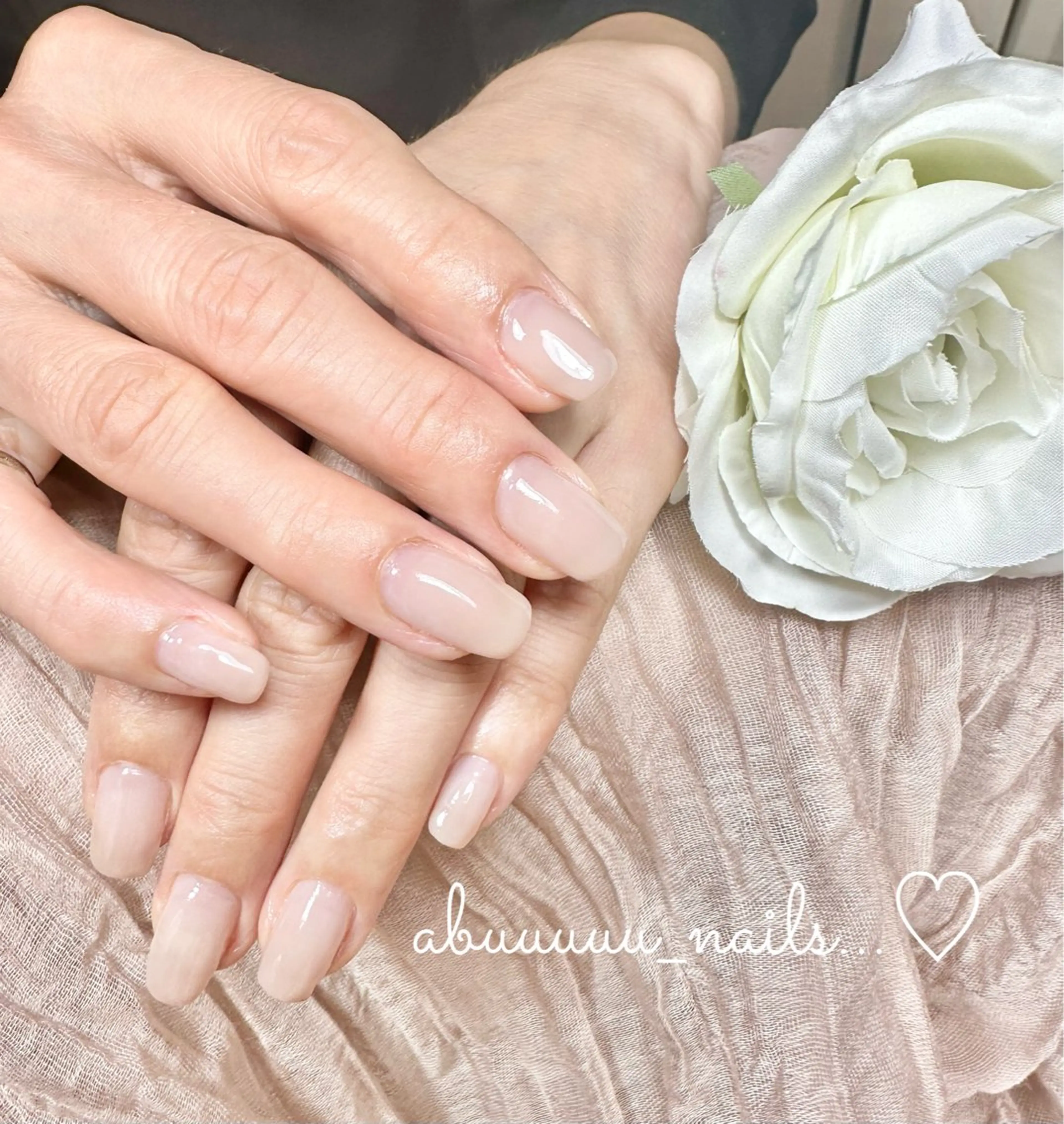 ネイル グラデーション オフィスネイル ワンカラーネイル abuuuuu nailsのネイルデザイン