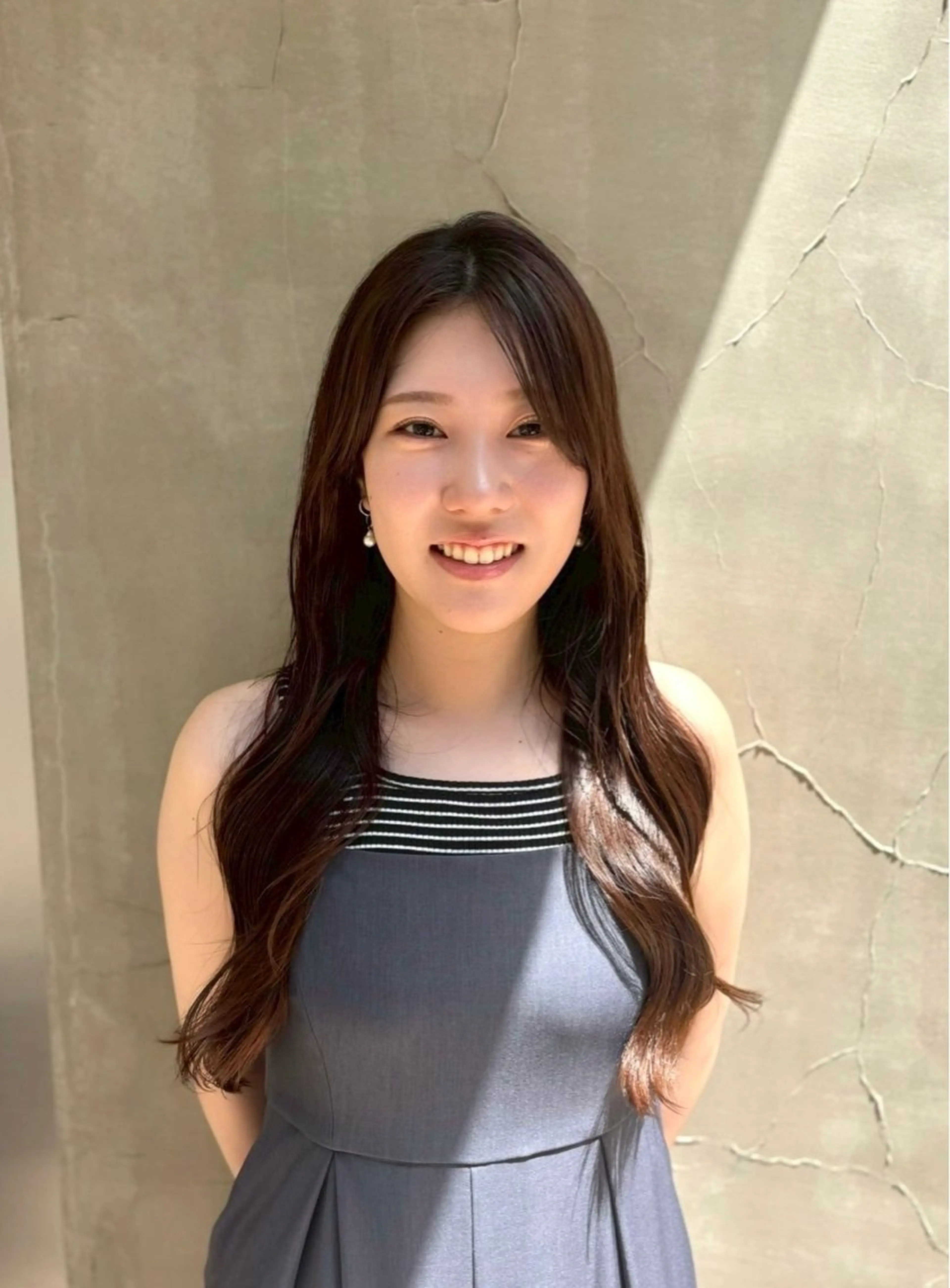 ロング カラー カット ヘアカラー トリートメント VISAGE ba.sk 金子詩帆のヘアスタイル