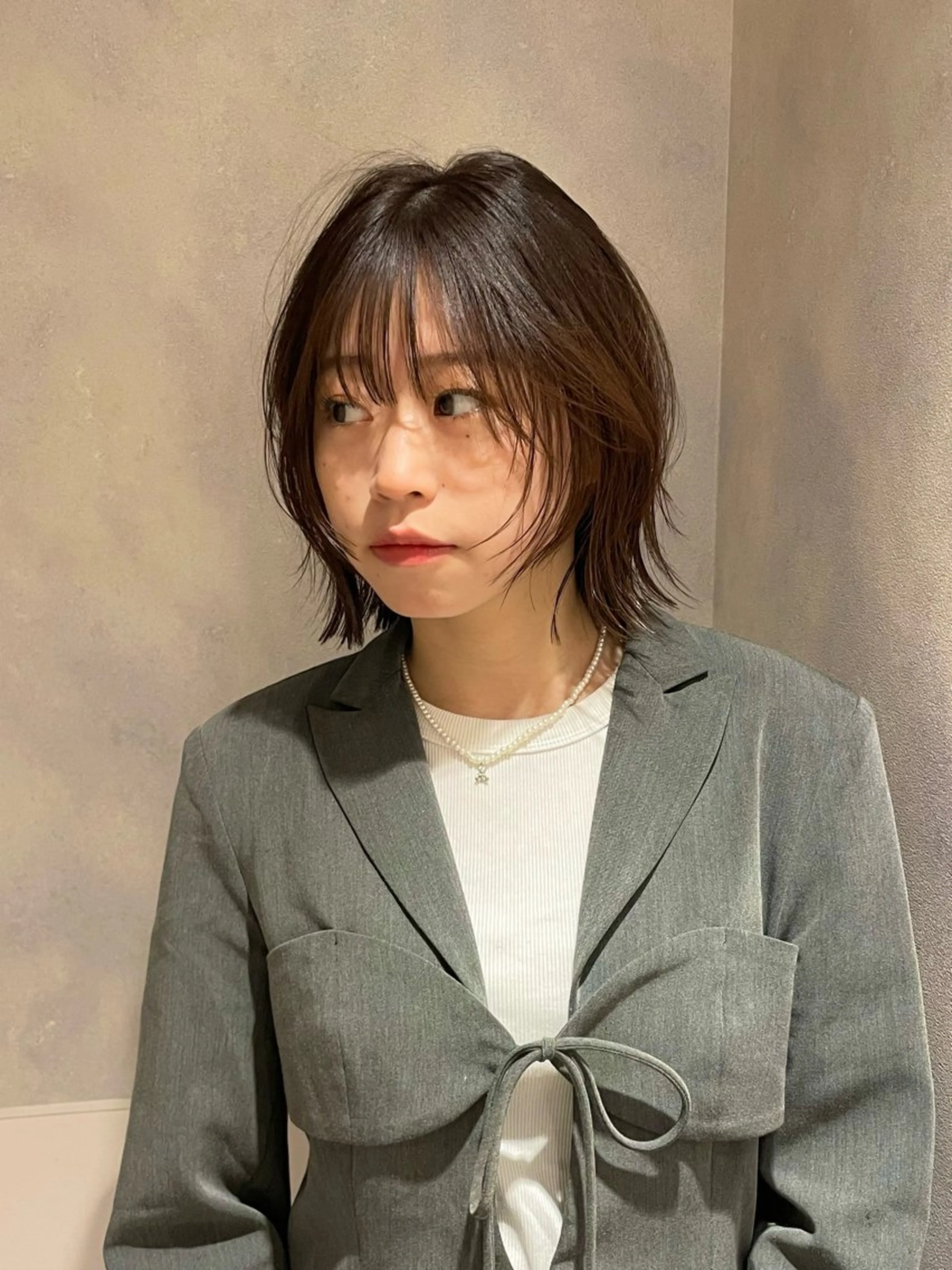 ショート カラー カット ヘアカラー 野町好花 レイヤー/髪質改善のヘアスタイル