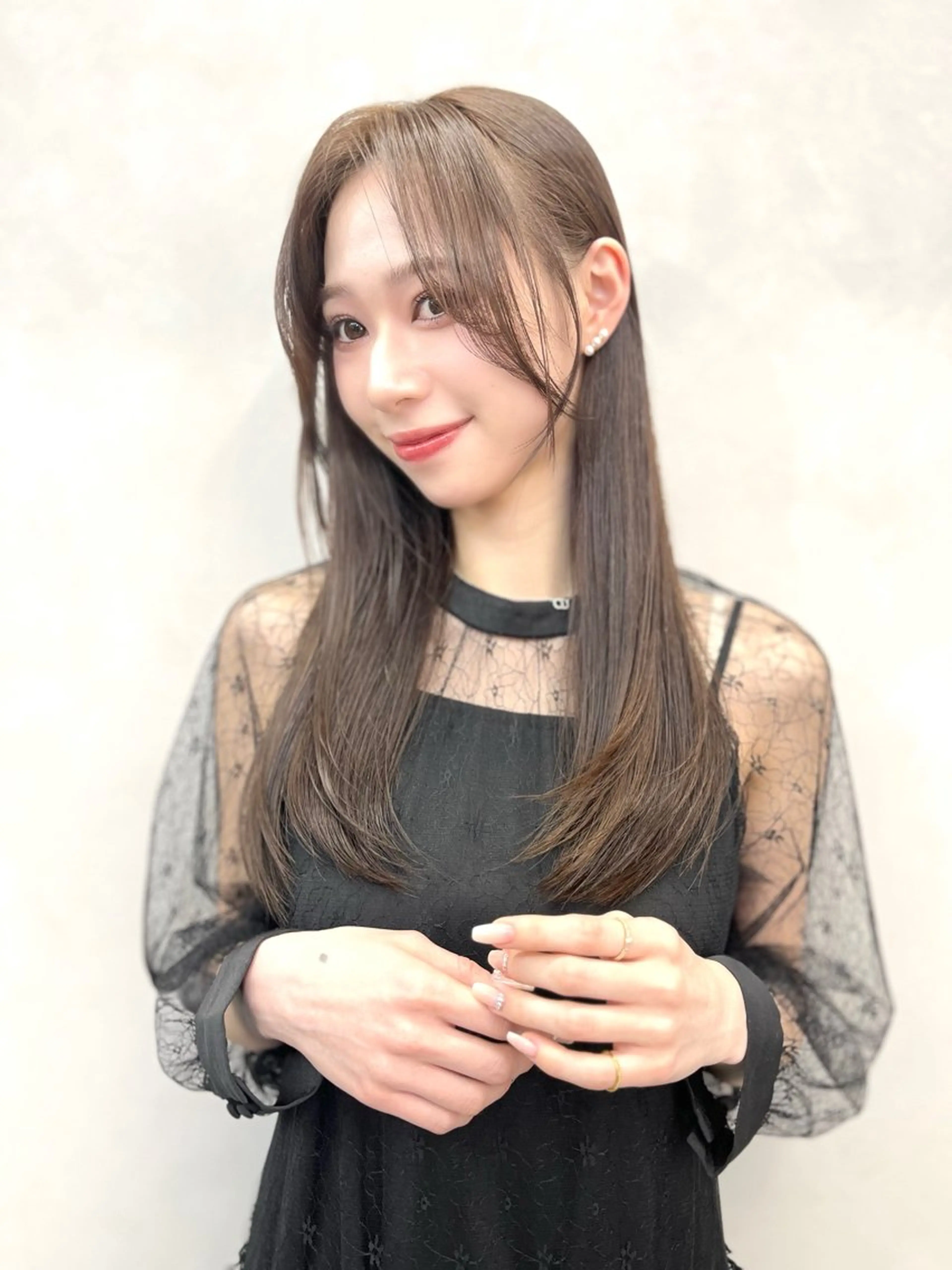 ロング 髪質改善 レイヤーカット 似合わせカット カット 縮毛矯正 船津　天 /縮毛矯正/髪質改善のヘアスタイル