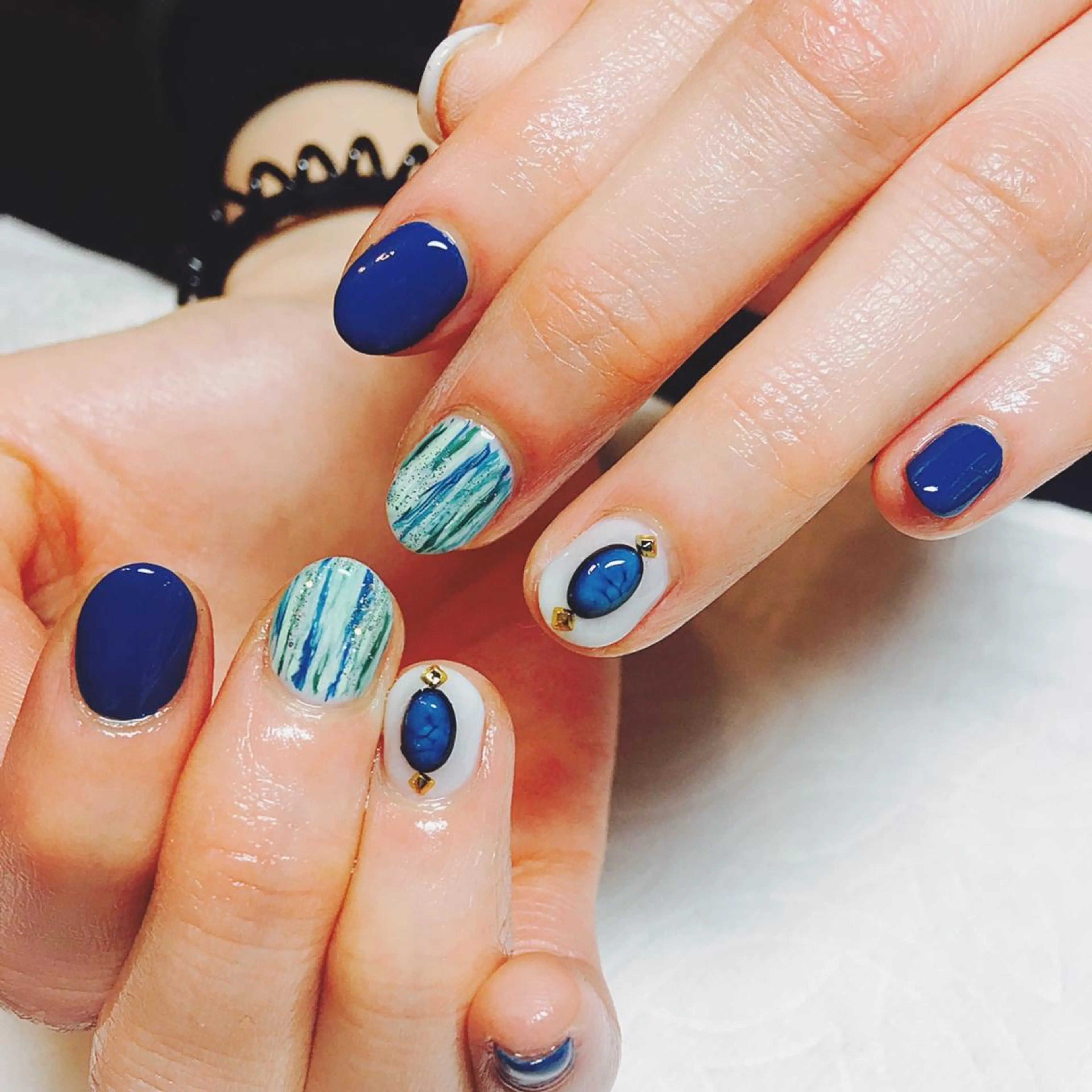 ネイル ジェルネイル 春ネイル 夏ネイル THECOLORS所属・近貞 莉奈のネイルデザイン