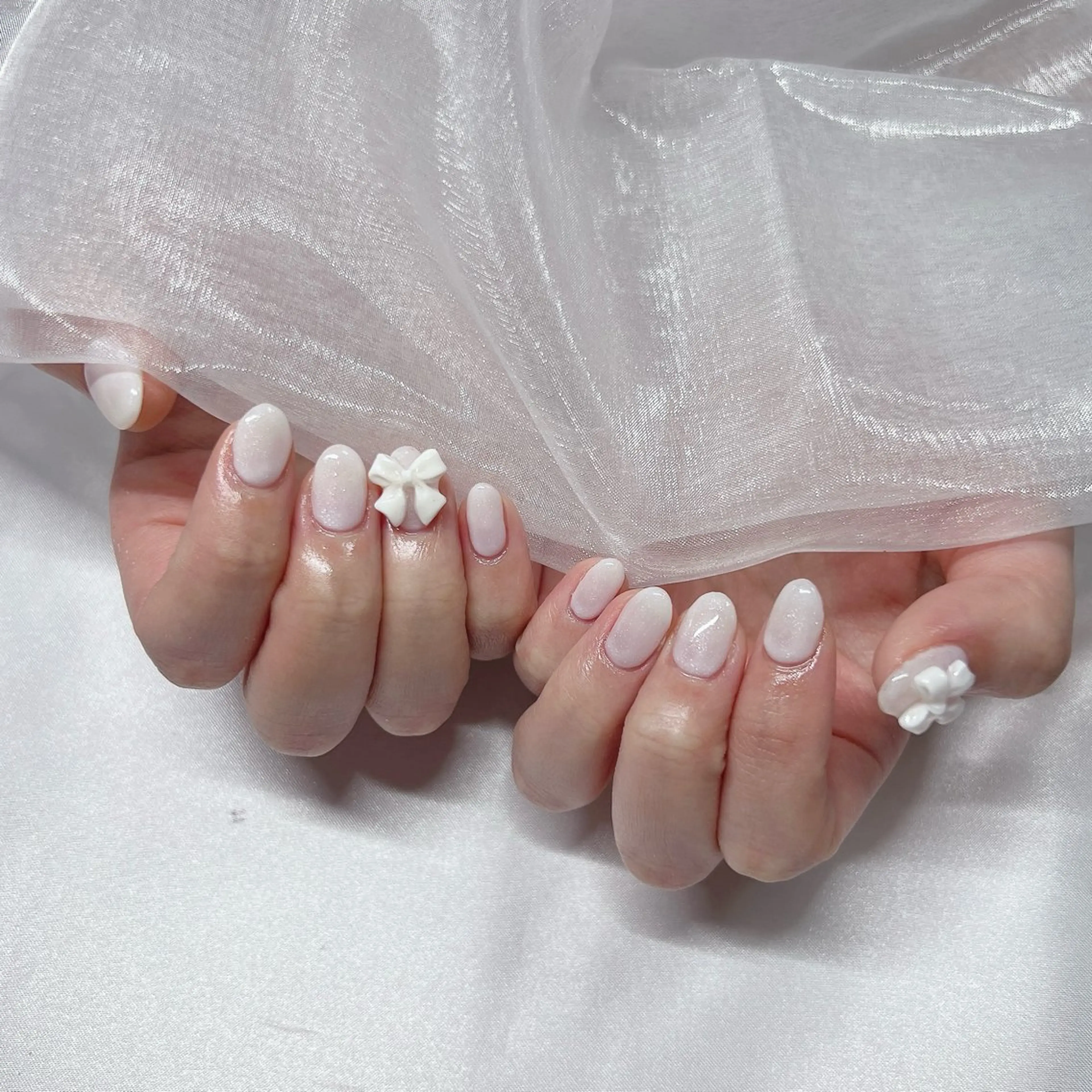 ネイル ジェルネイル 韓国ネイル ラメ(グリッター) マグネットネイル 持ち込み ハンドネイル -nail salon-Reward所属・nail salon Rewardのネイルデザイン