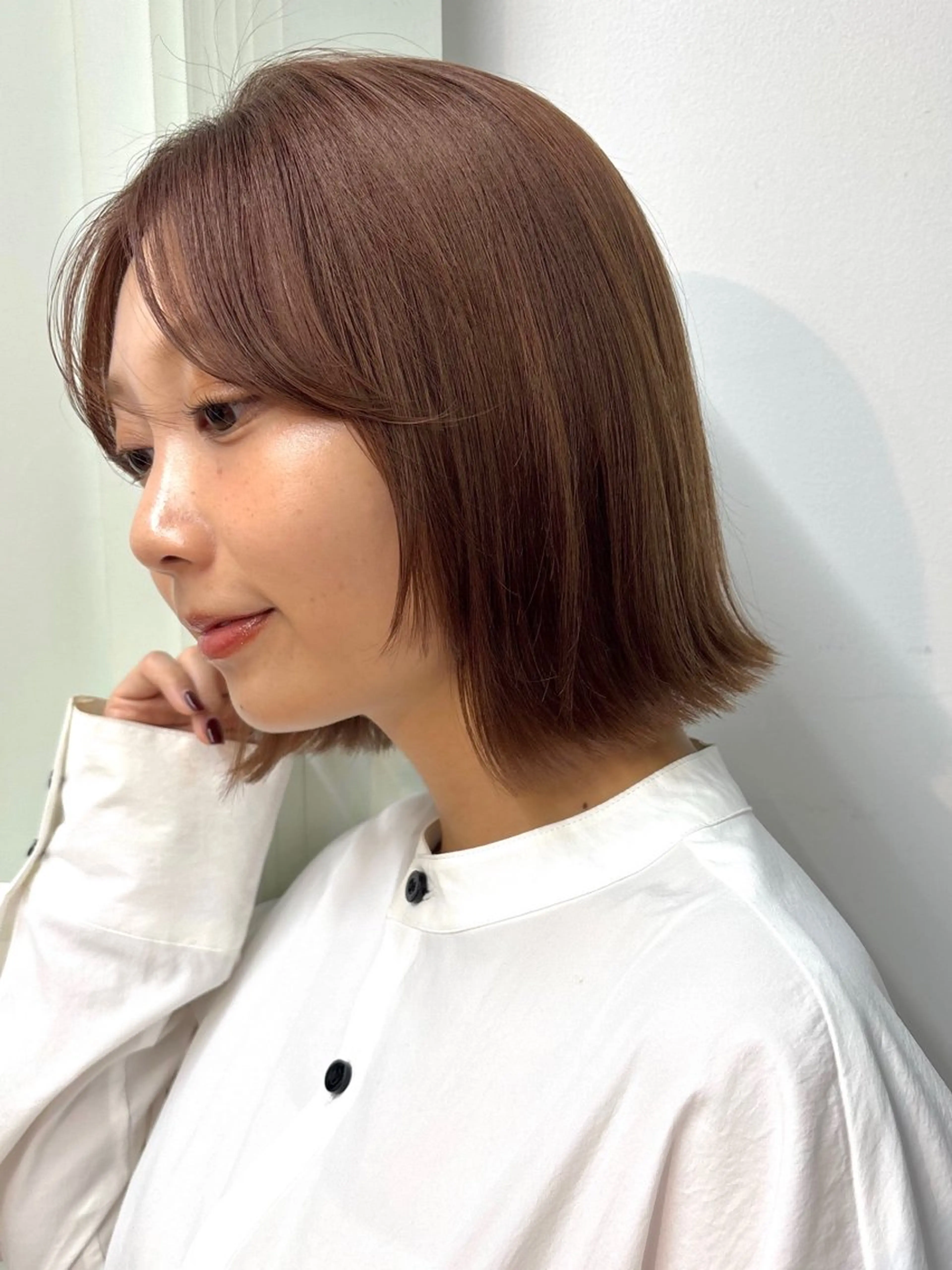 カラー ボブ カット ヘアカラー トリートメント ボブ/ミディアム 親しみやすさ/さくらのヘアスタイル