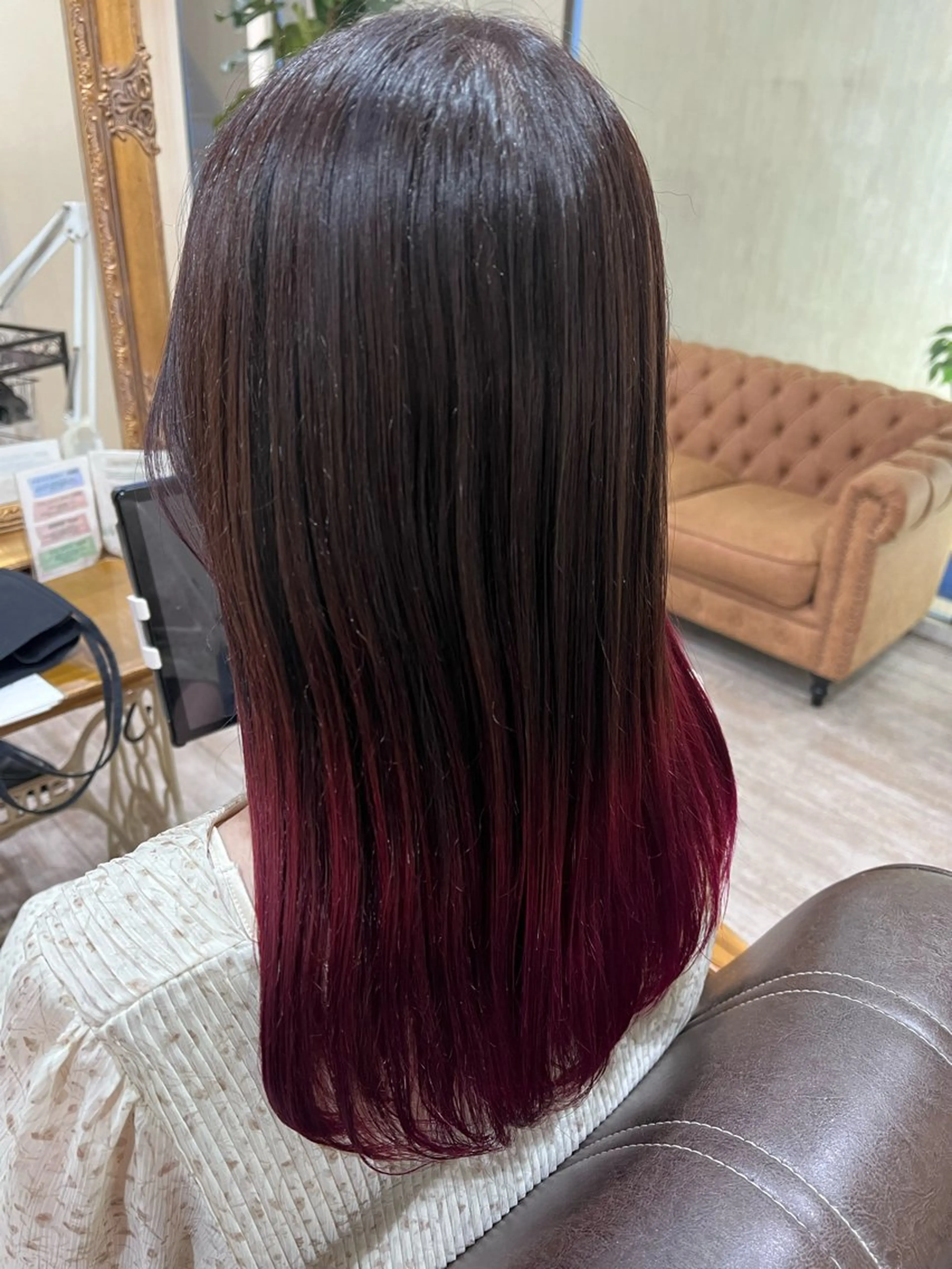 ロング カラー グラデーションカラー ピンクカラー レッドカラー 新越谷noble店長 松本拓也▶◀*.のヘアスタイル