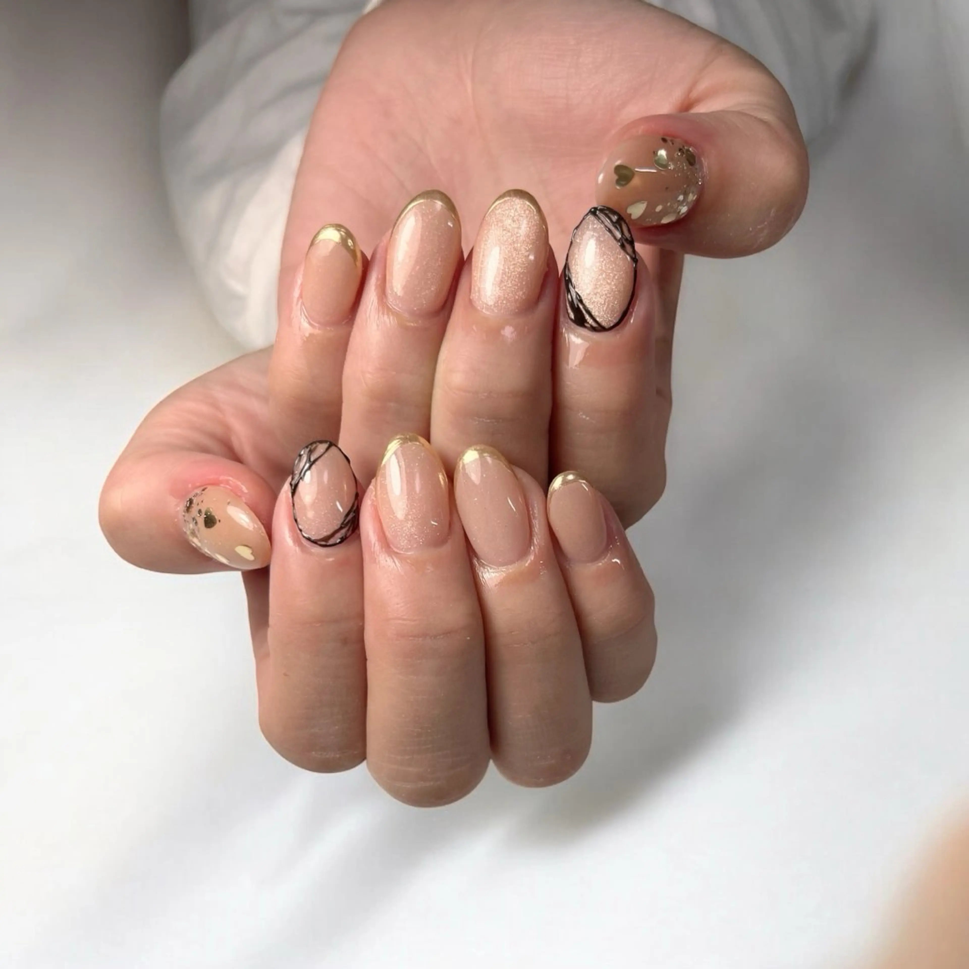 ネイル ホログラムネイル ハンドネイル mellow mのネイルデザイン