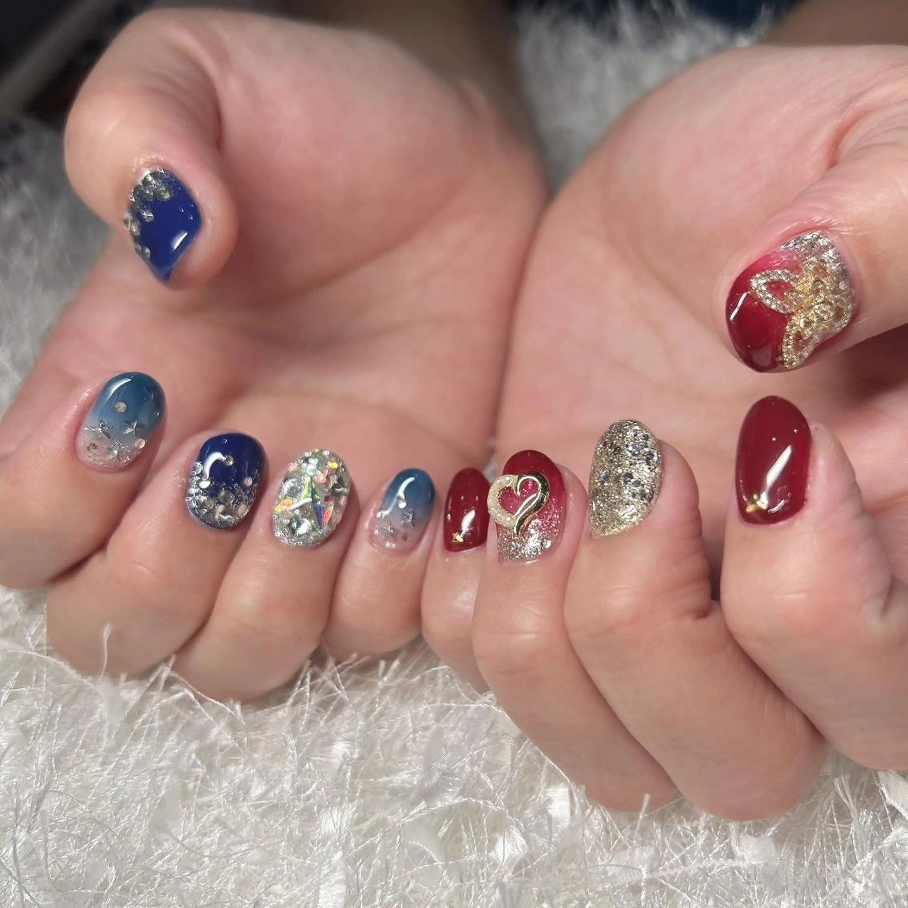 ネイル 長さ出し フレンチネイル ジェルネイル グラデーション 韓国ネイル ハンドネイル Nail&eye Belire 新宿のネイルデザイン