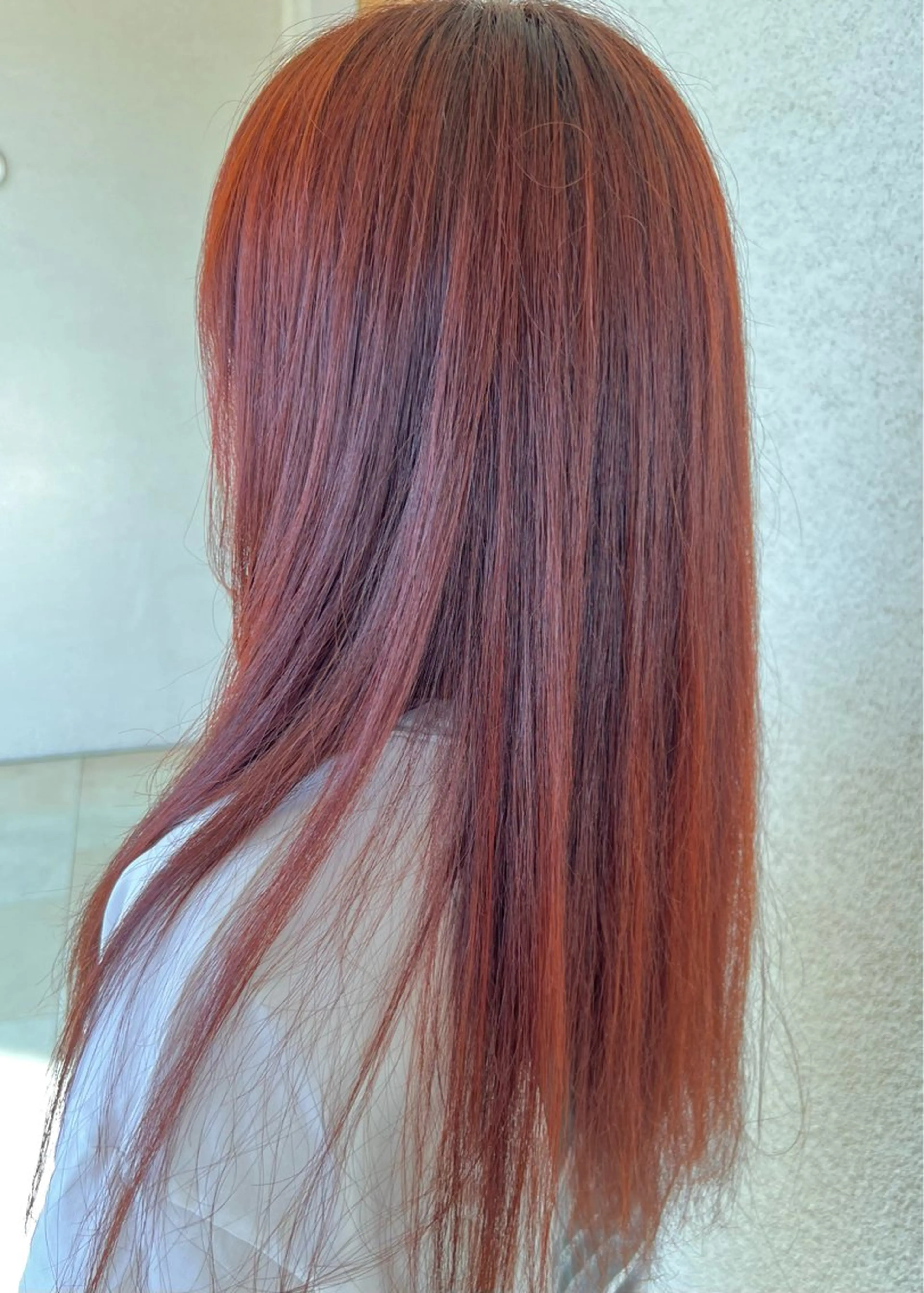 ロング カラー ブラウンカラー オレンジ オレンジブラウン ヘアカラー VOSSO所属・吉澤 大和/カット/カラーのヘアスタイル