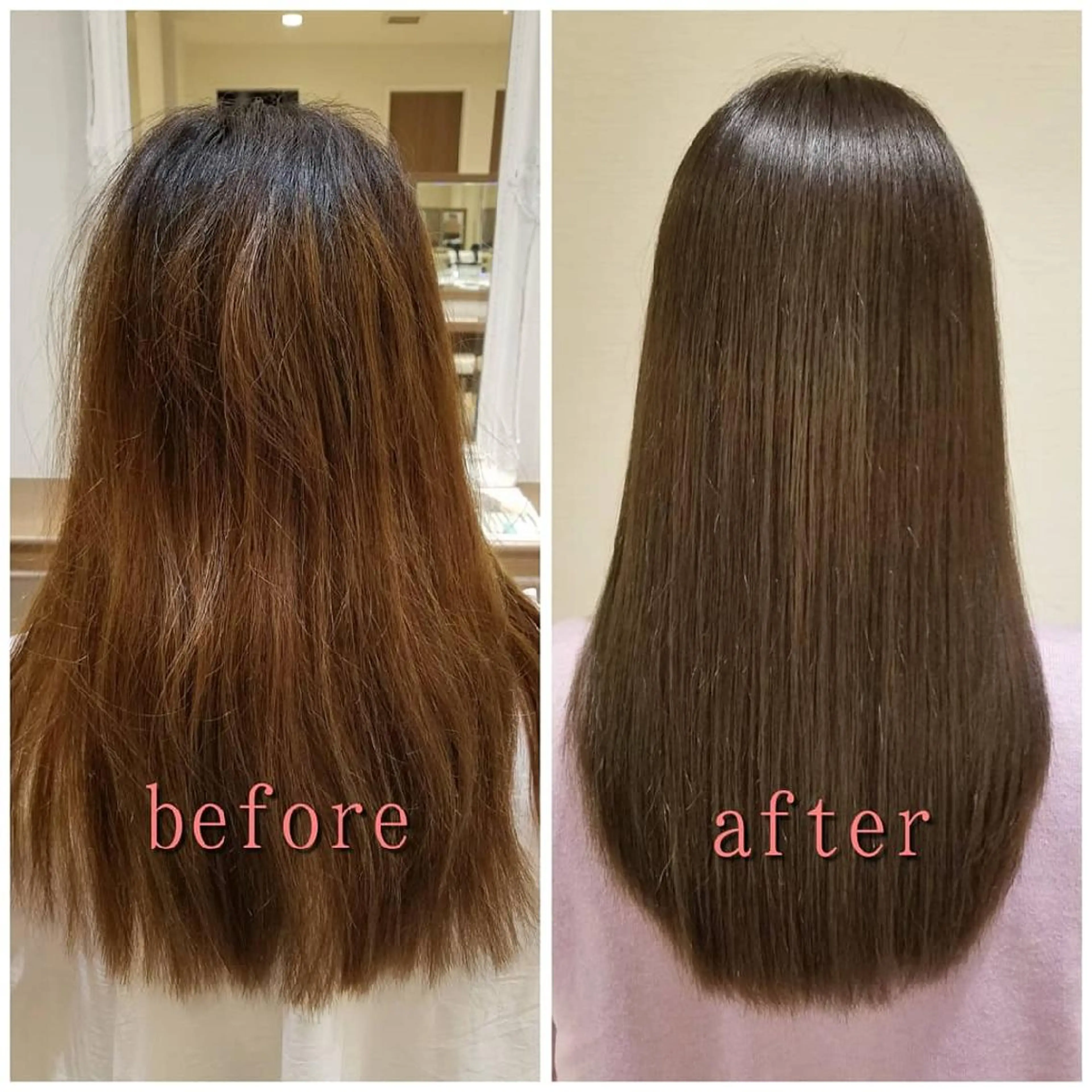 ロング カット 縮毛矯正 トリートメント 村岡【店長】 【骨格矯正ショート】のヘアスタイル