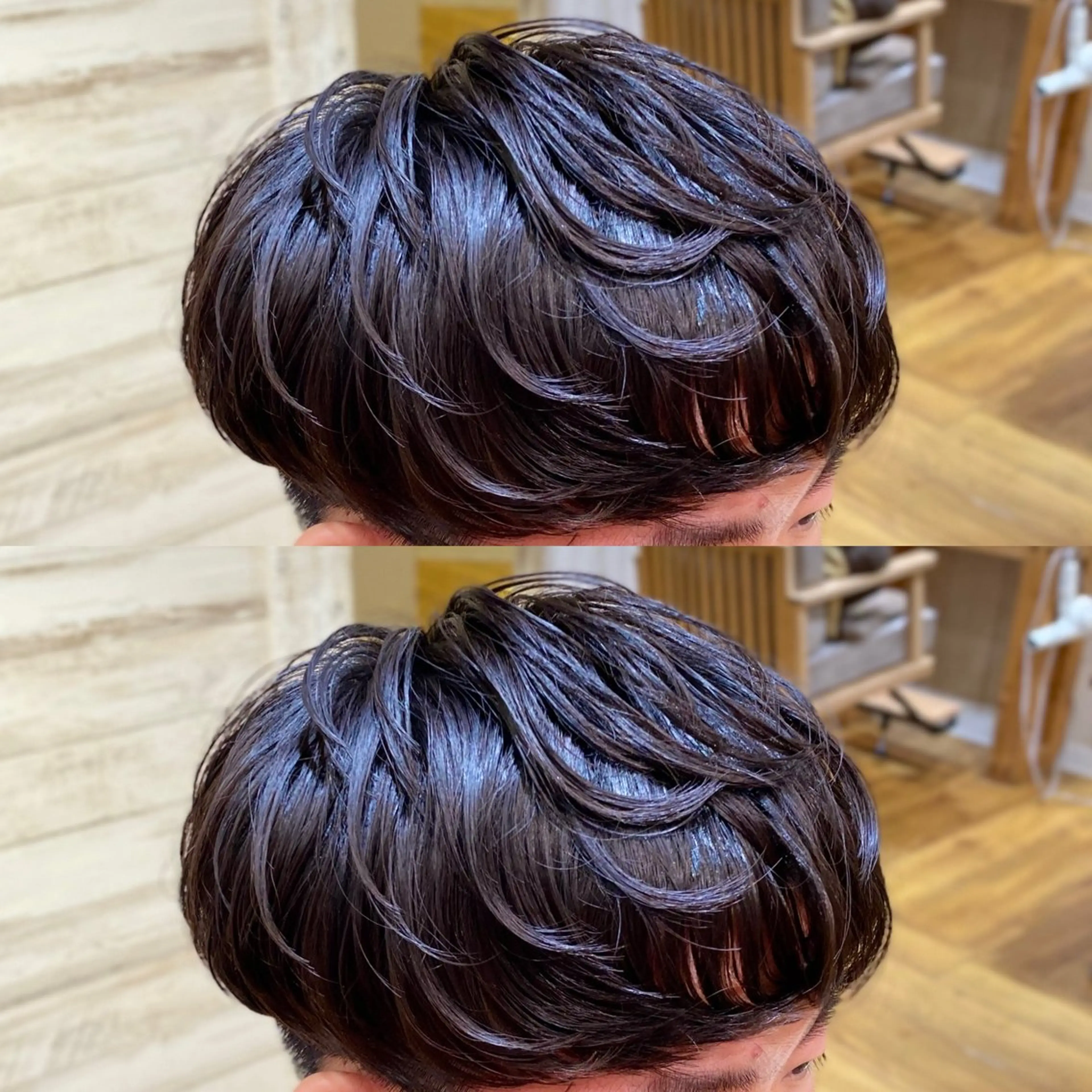 メンズ小顔カット＋ニュアンスパーマの写真