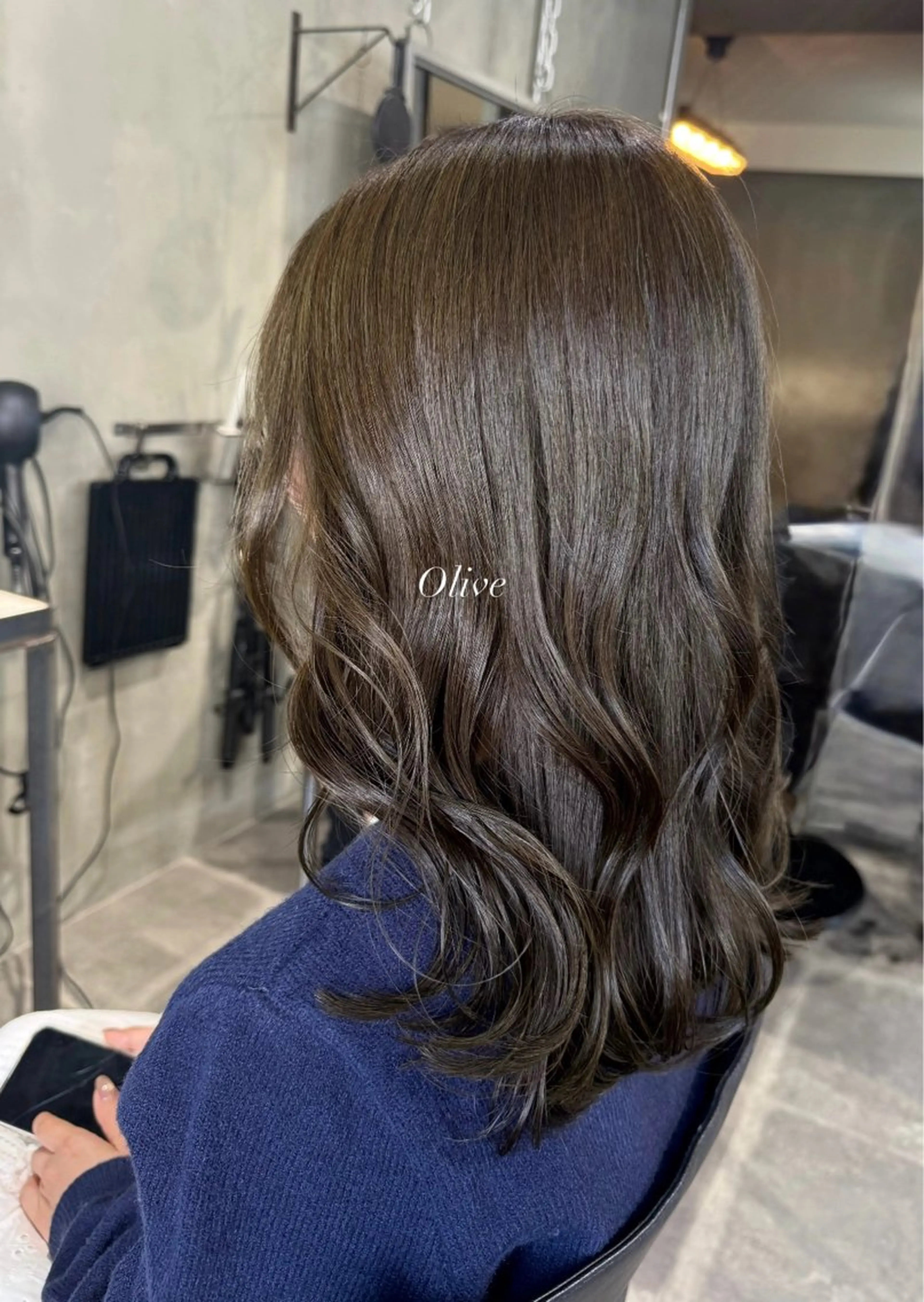 ミディアム カラー オリーブカラー オレンジ カット ヘアカラー トリートメント LeAng所属・佐伯 桃のヘアスタイル