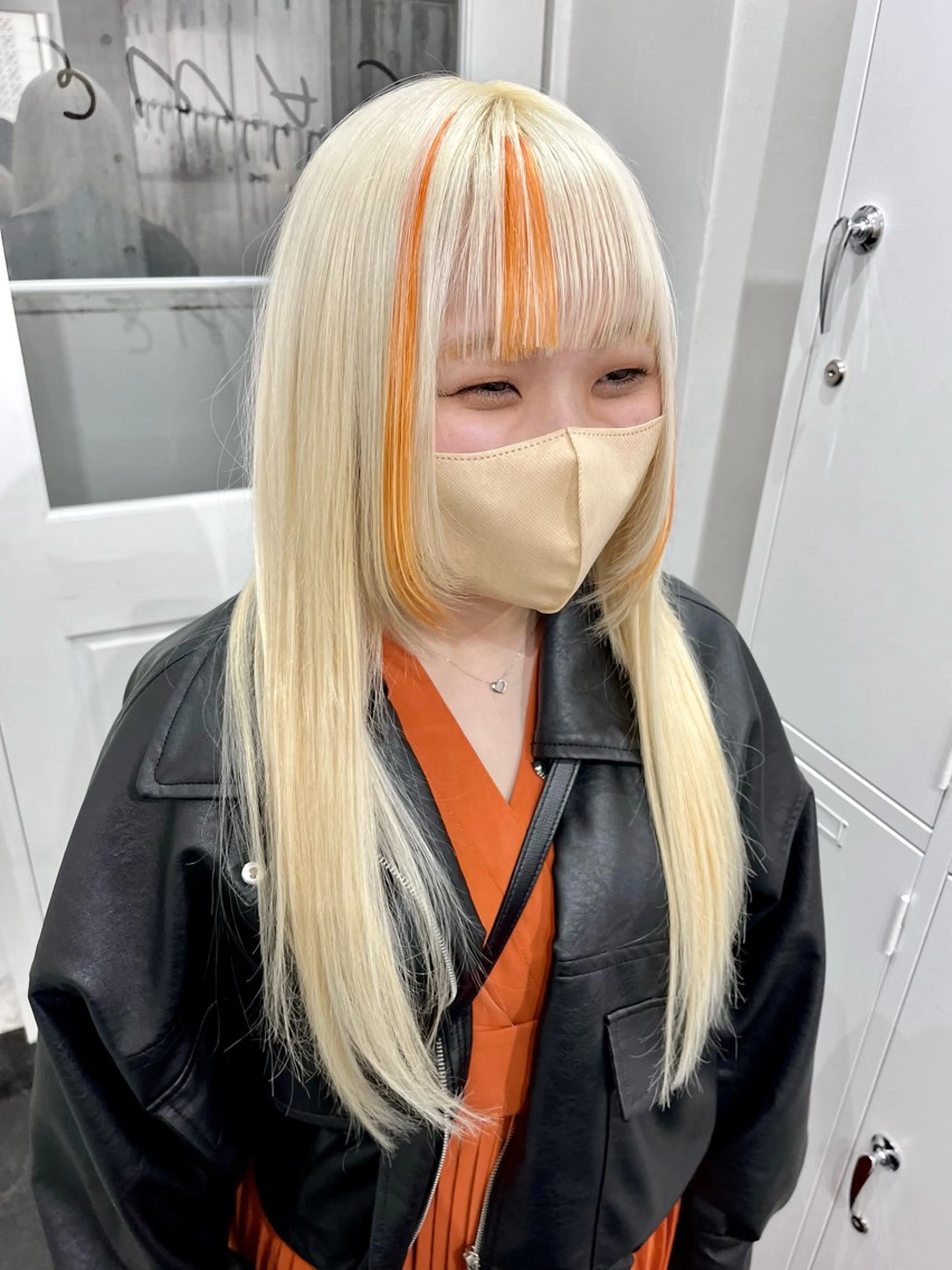 ロング カット ヘアカラー エクステ ♱地雷カラー♱ウルフ ♱ 藍衣 ♱のヘアスタイル