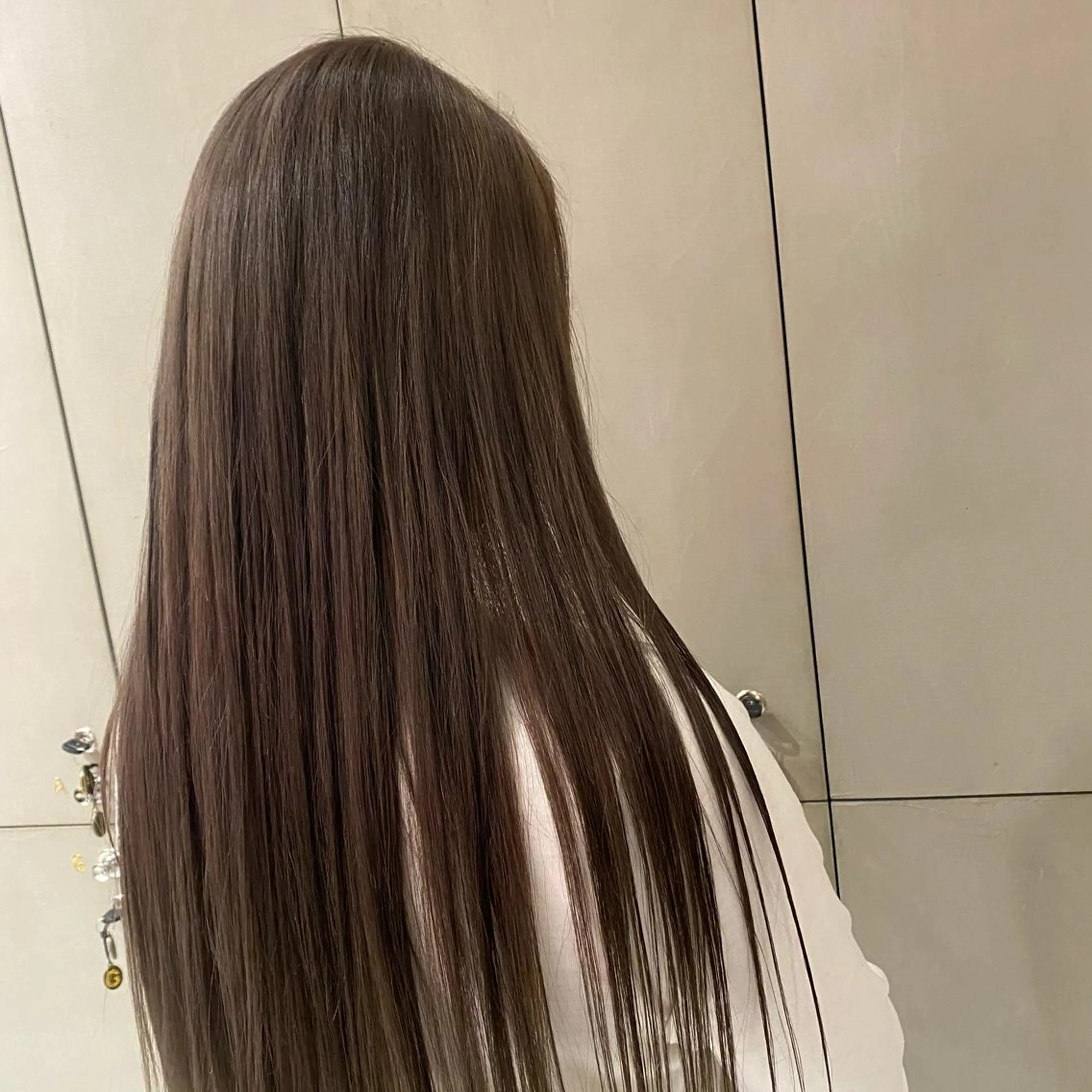 ロング カラー ヘアカラー ｱｵﾇﾏﾐﾕ☁️ /ボブ/ハイトーン/のヘアスタイル