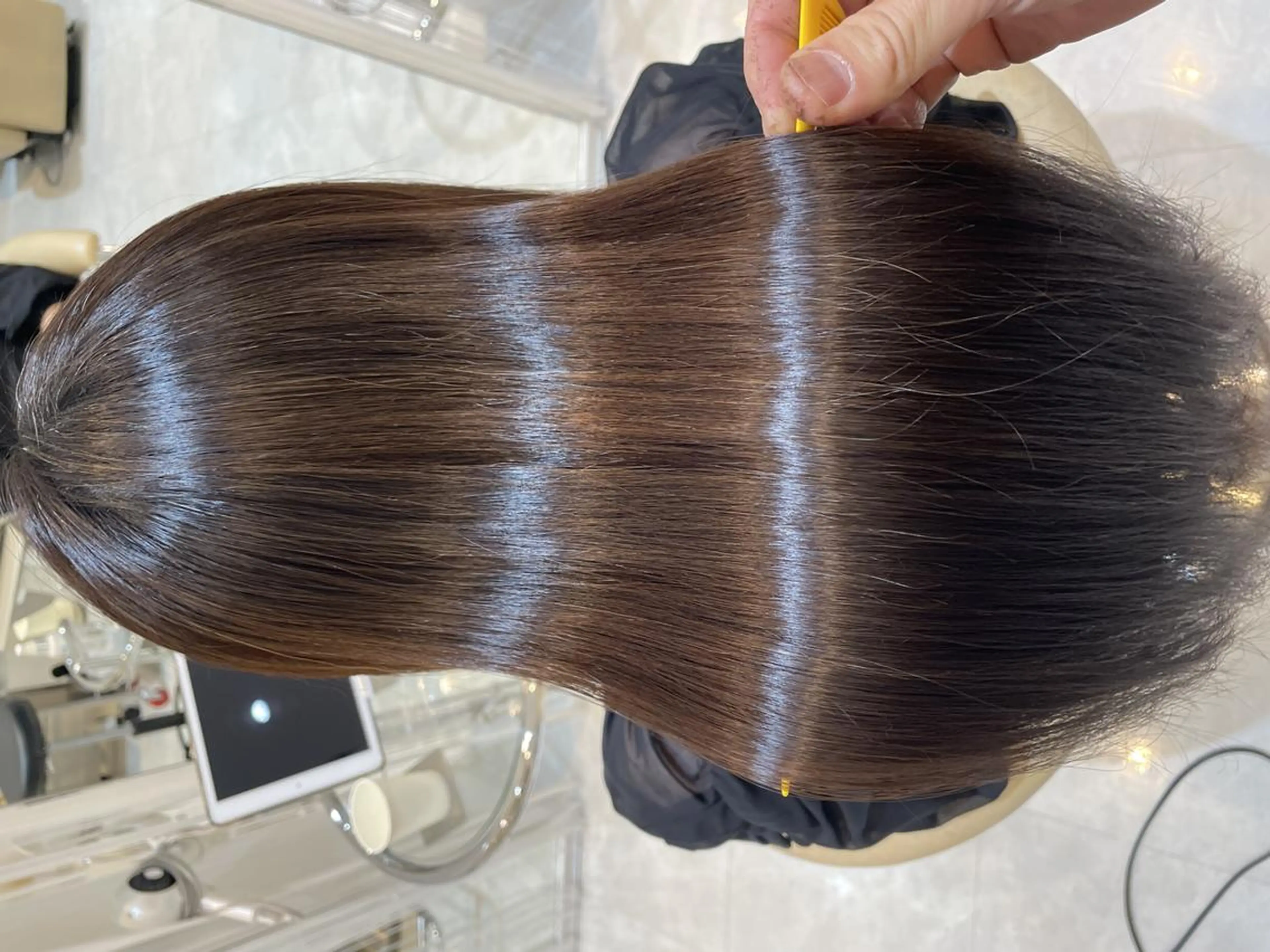 セミロング 髪質改善 縮毛矯正 酸性ストレート 大人女性特化｜北千住 ・艶髪｜JIROのヘアスタイル