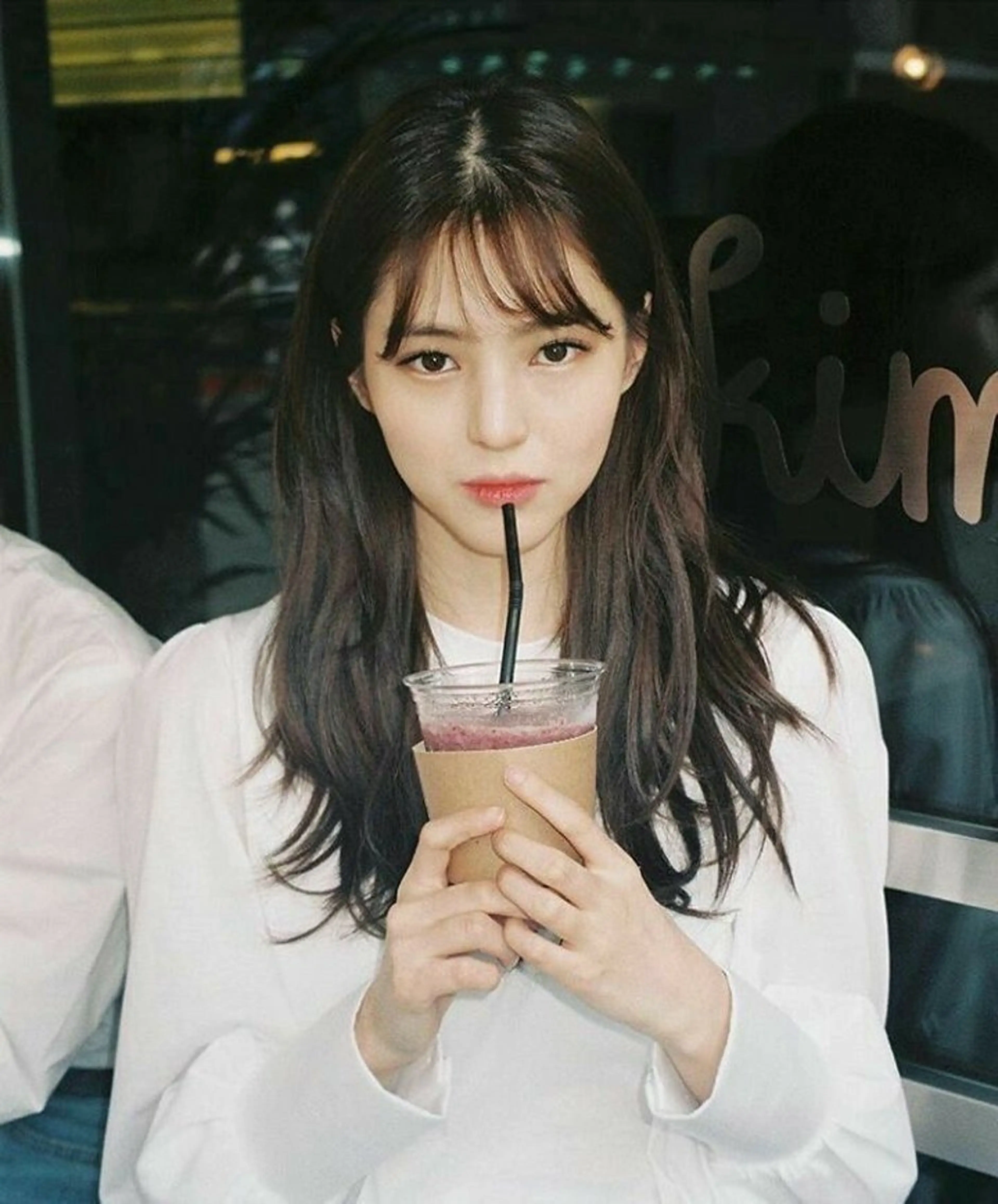 ロング カラー 韓国ヘア♡ 顔まわりカットayaのヘアスタイル