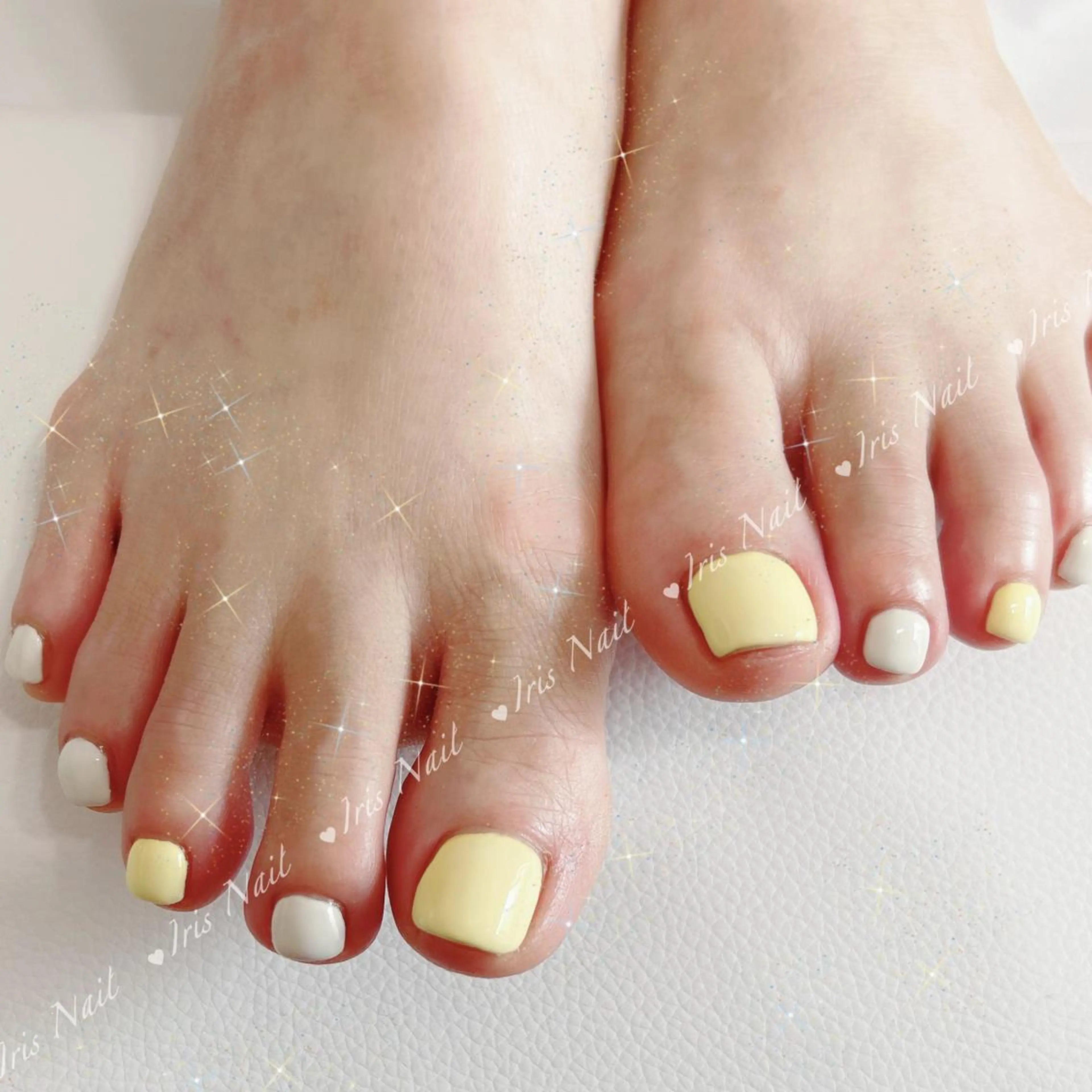 🩷フット🦵ワンカラーの写真