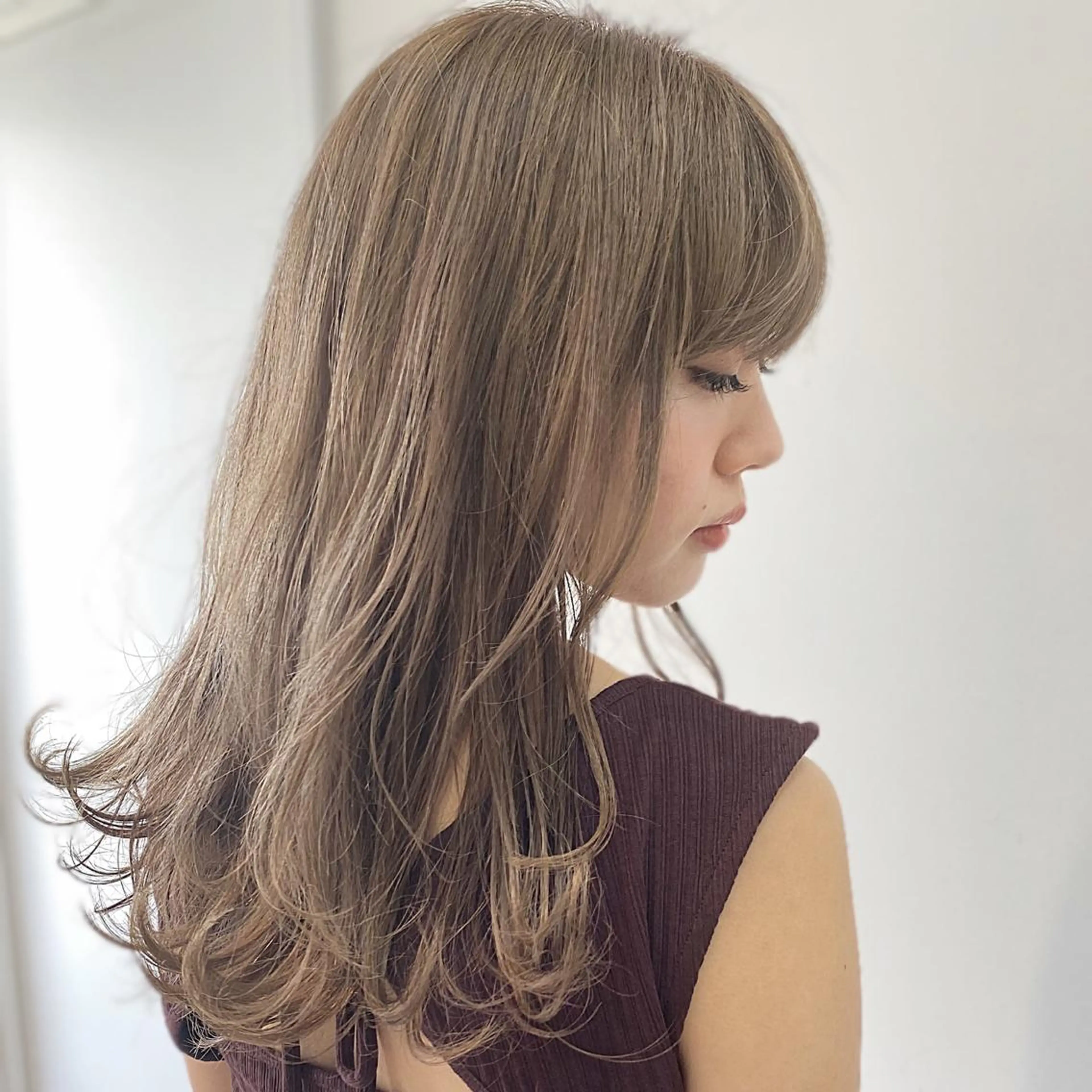 ロング カラー ヘアアレンジ ネイル マツエク・マツパ ハイトーンカラー カット 縮毛矯正 ボブ、縮毛矯正👑 心斎橋/高城涼也のヘアスタイル