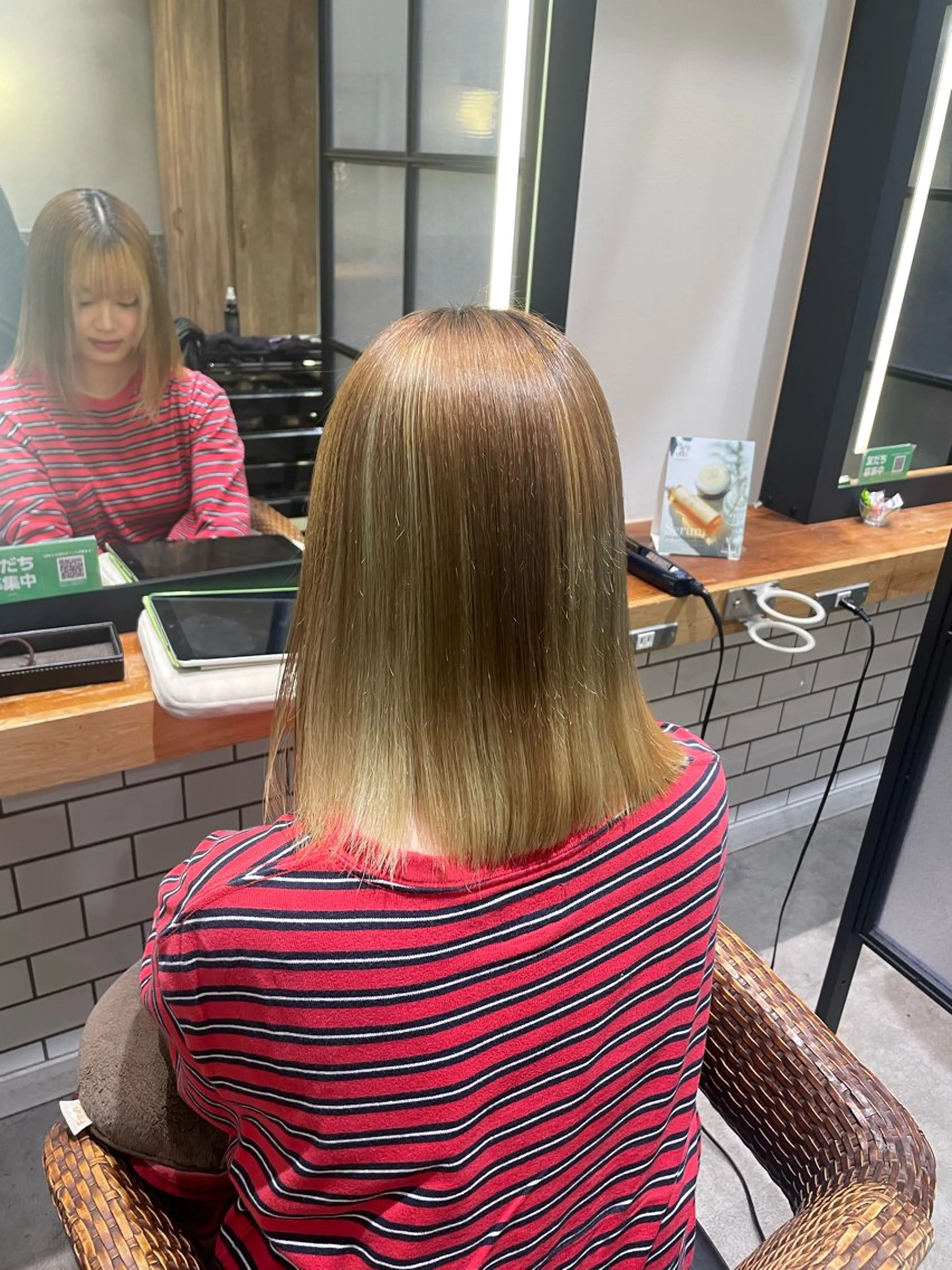 ミディアム カット 縮毛矯正 暖色カラー🤎Red Neo　meiのヘアスタイル