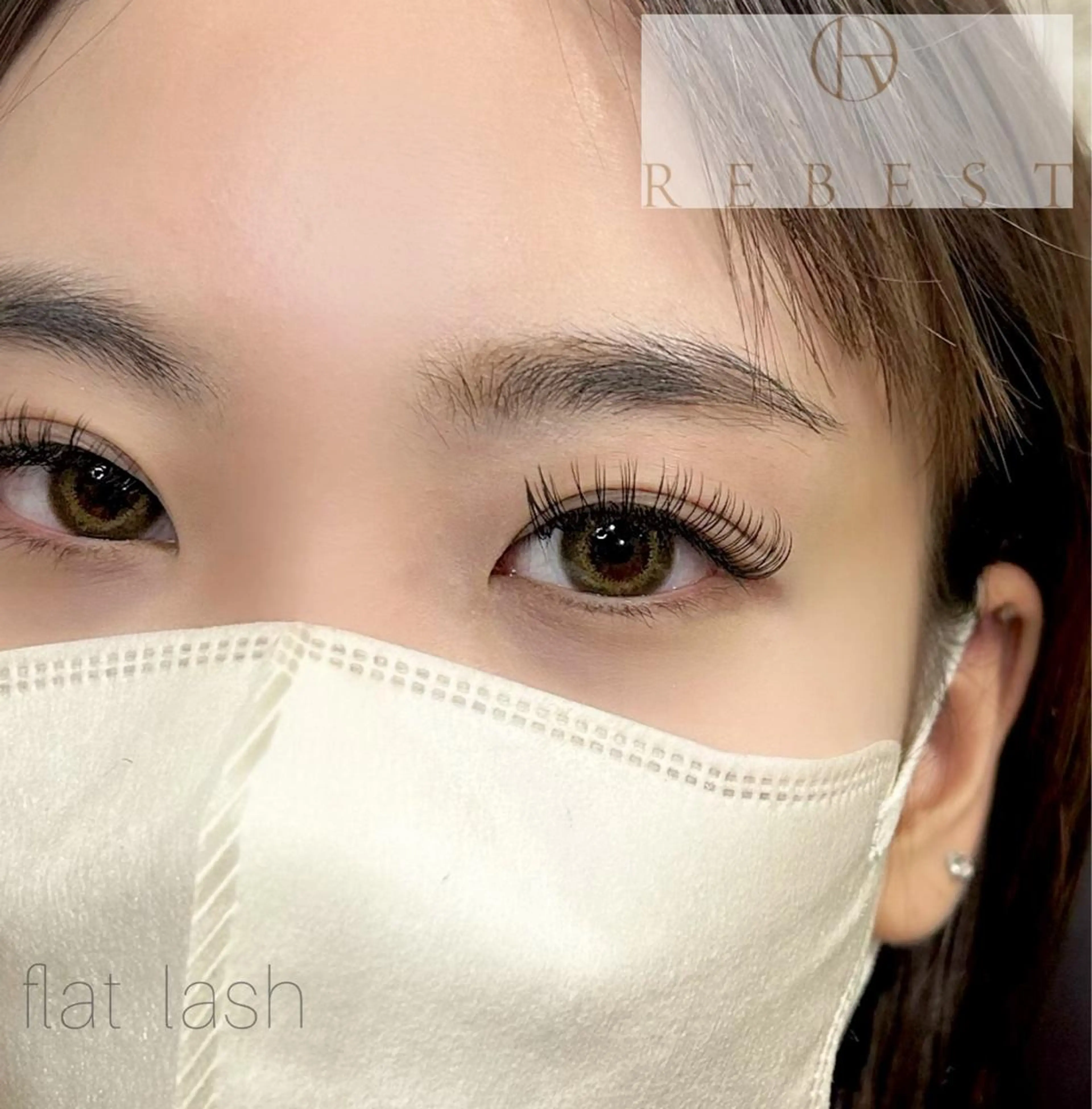 マツエク・マツパ フラットラッシュ yuuka REBEST心斎橋のマツエク・マツパデザイン