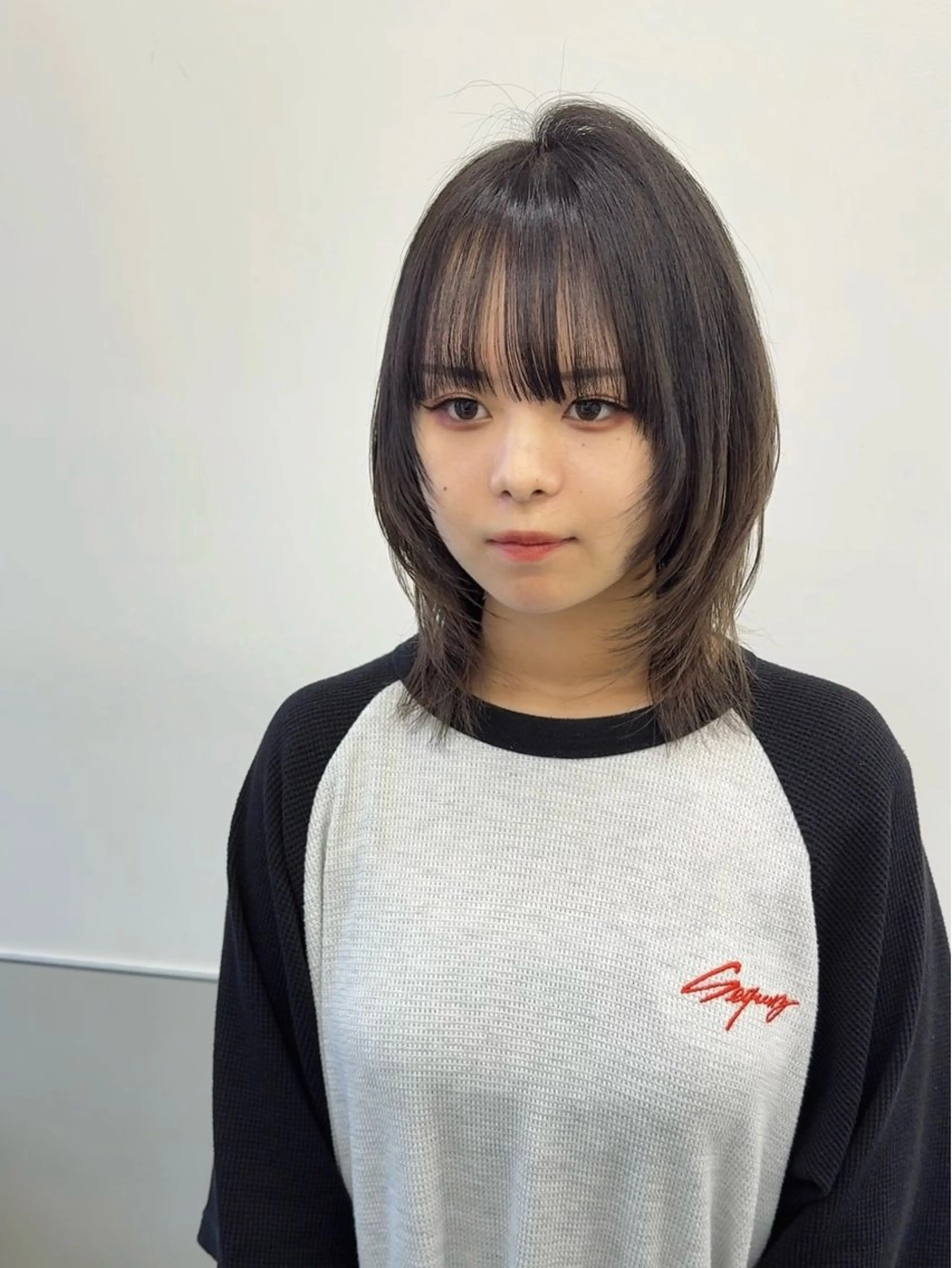 ミディアム カラー 韓国風ヘア レイヤーカット トリートメント ワンホンヘア GO TODAY シェアサロン 町田店所属・韓国ヘア🇰🇷 スズキのヘアスタイル